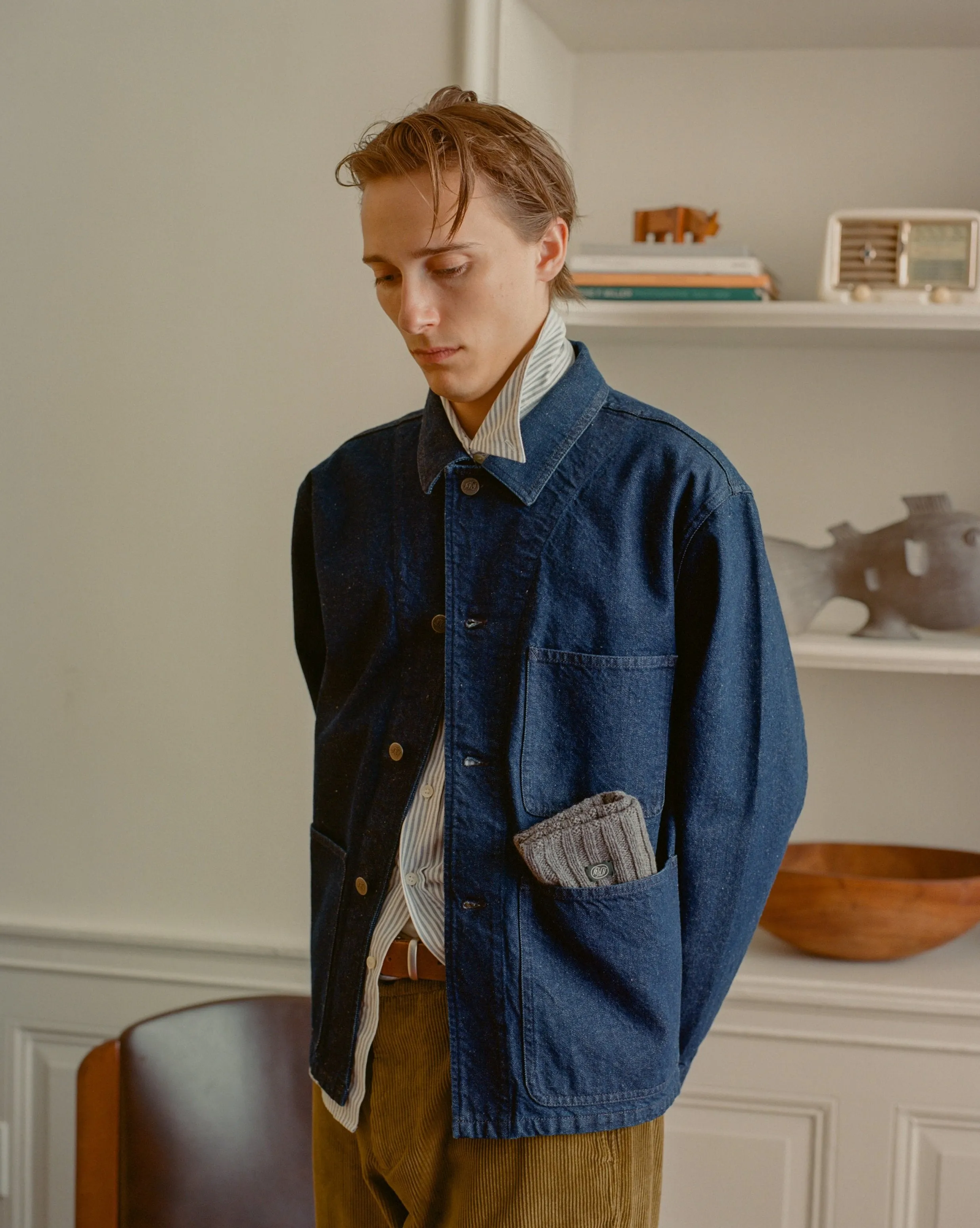 Factory Denim Chore Coat sold by Knickerbocker product image thumbnail 4