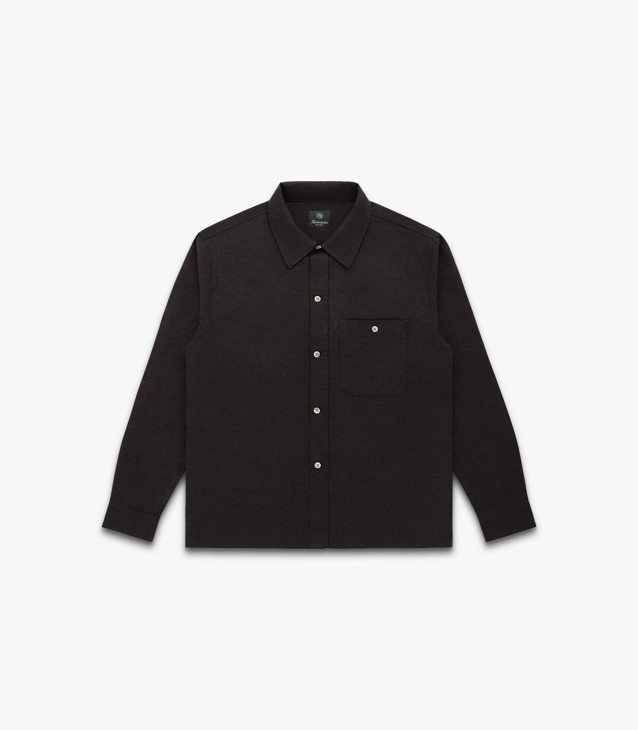 Carmine Flannel Twill Cotton Shirt sold by Knickerbocker product image thumbnail 5