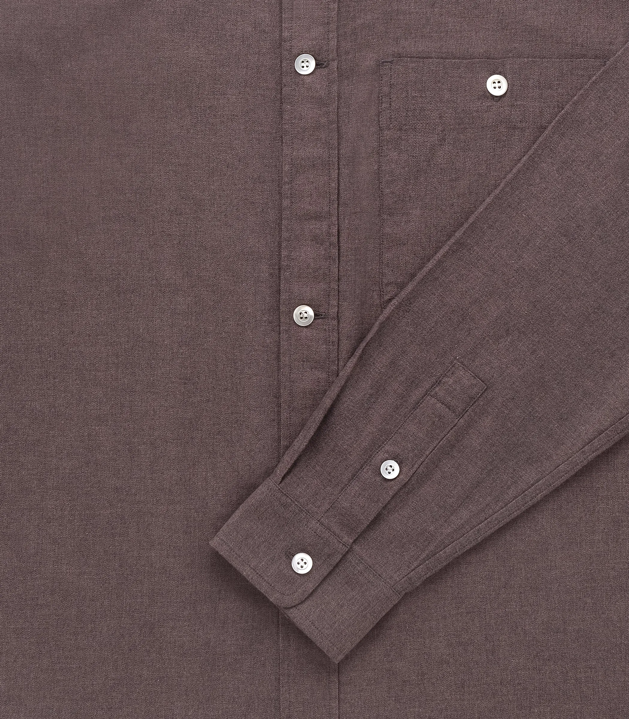Carmine Flannel Twill Cotton Shirt sold by Knickerbocker product image thumbnail 3
