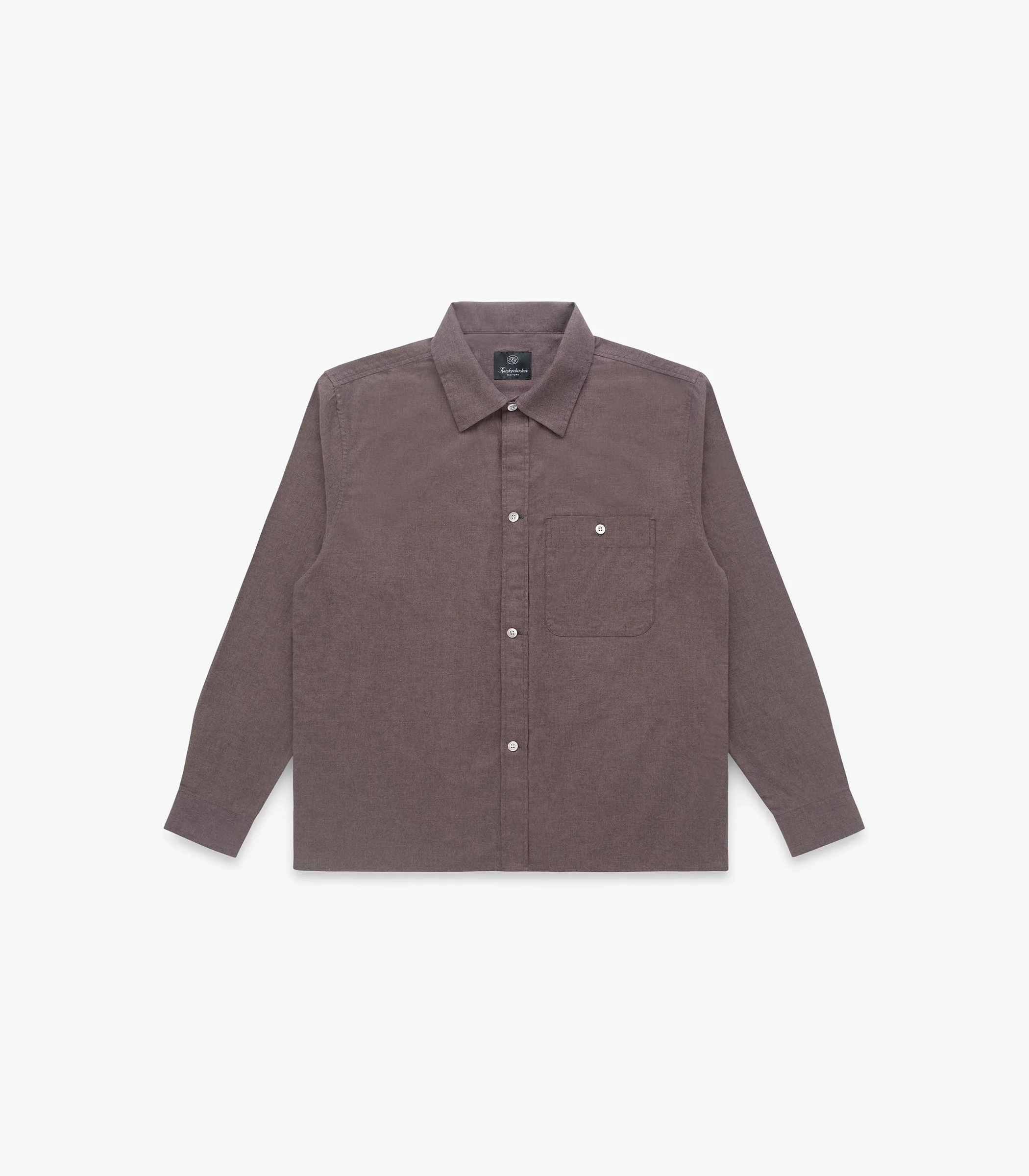 Carmine Flannel Twill Cotton Shirt sold by Knickerbocker