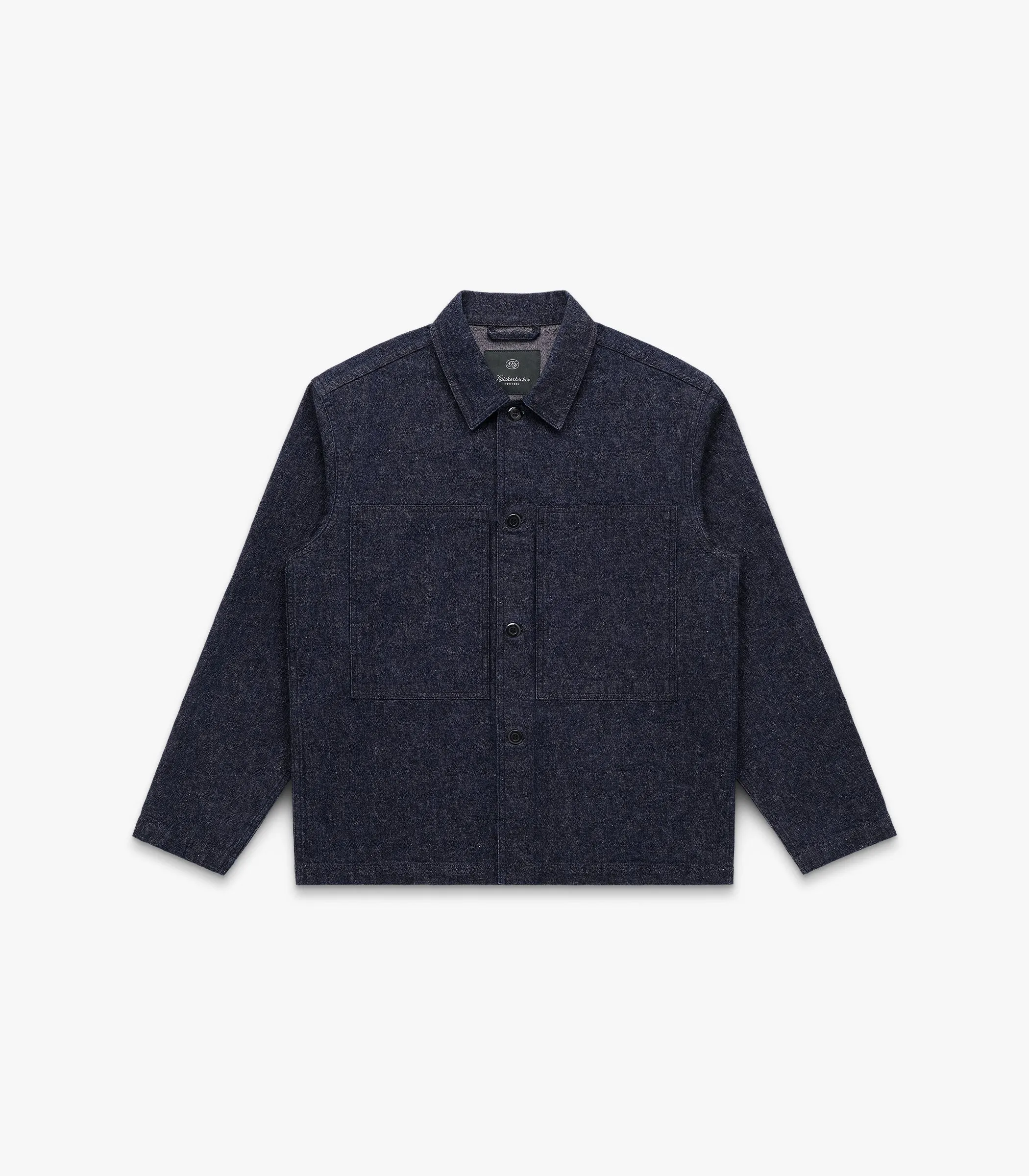 Mafra Denim Cotton & Linen Overshirt sold by Knickerbocker