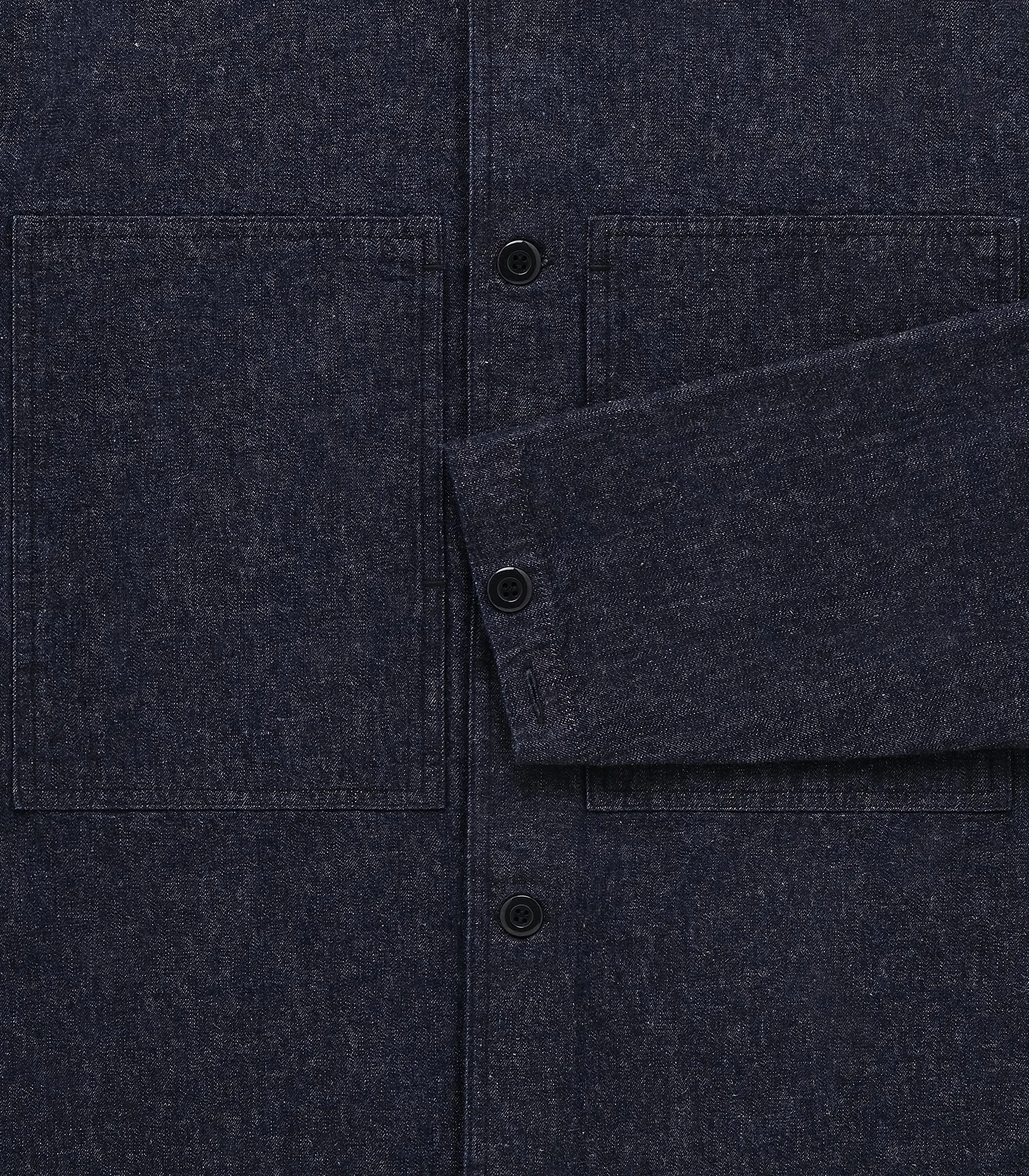 Mafra Denim Cotton & Linen Overshirt sold by Knickerbocker product image thumbnail 3