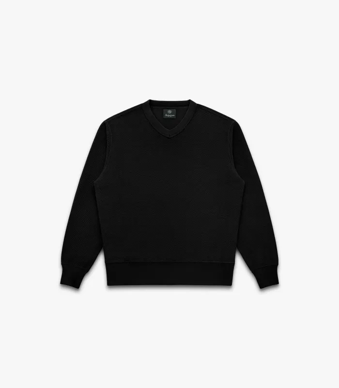 V Twill Knit Crew made by Knickerbocker