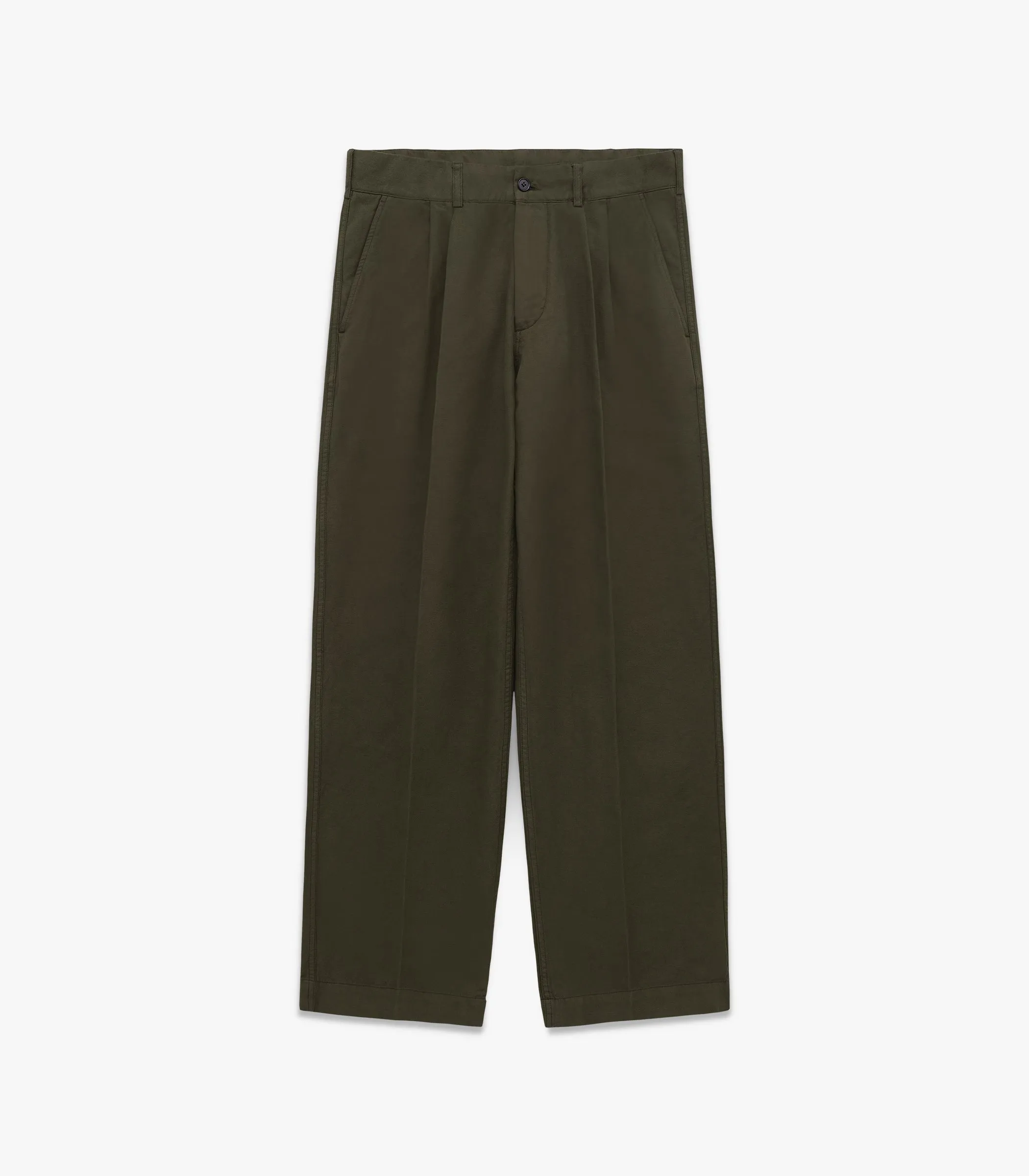 Canal Pleated Twill Cotton & Linen Pant sold by Knickerbocker product image thumbnail 5