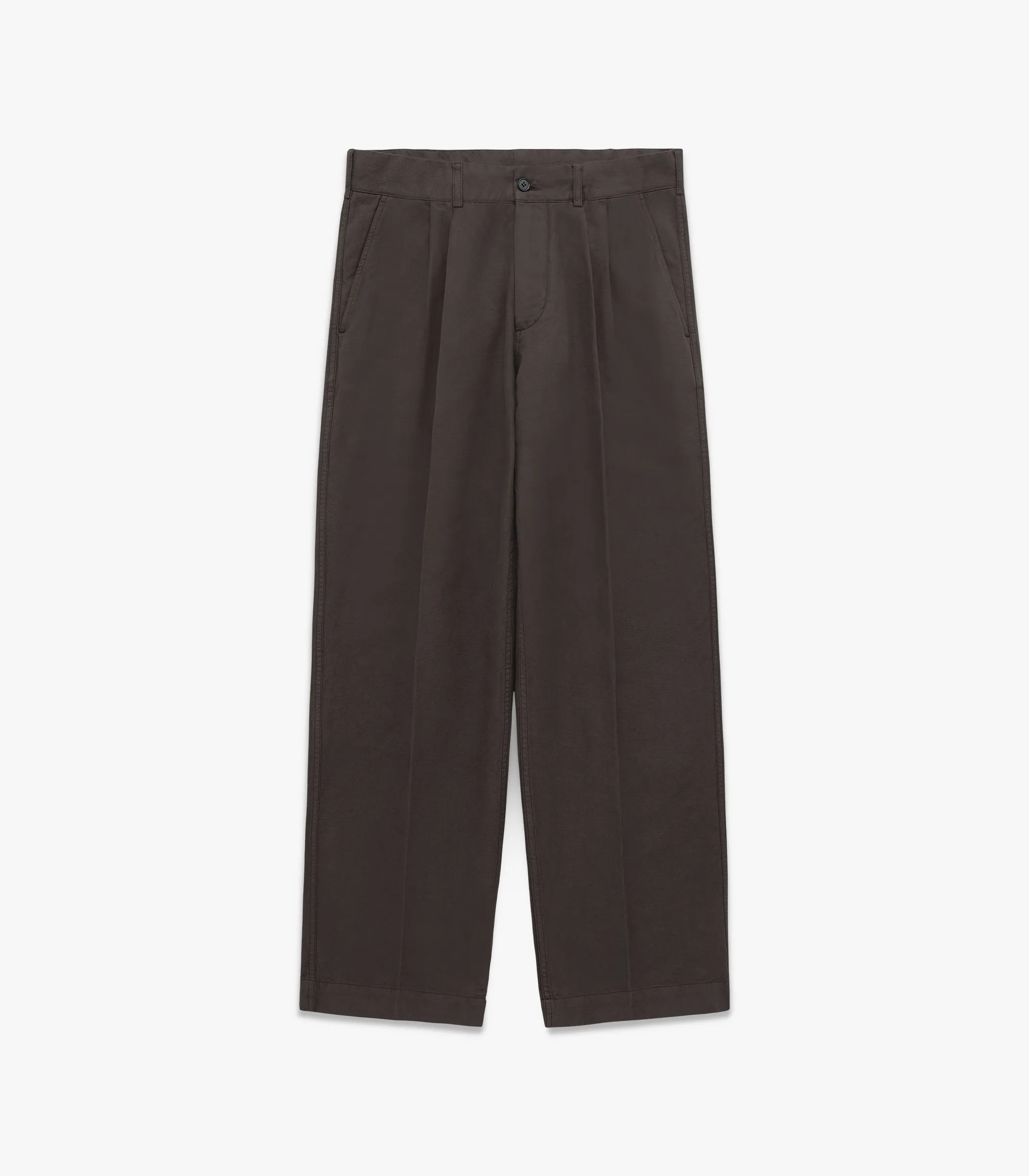 Canal Pleated Twill Cotton & Linen Pant sold by Knickerbocker product image thumbnail 3