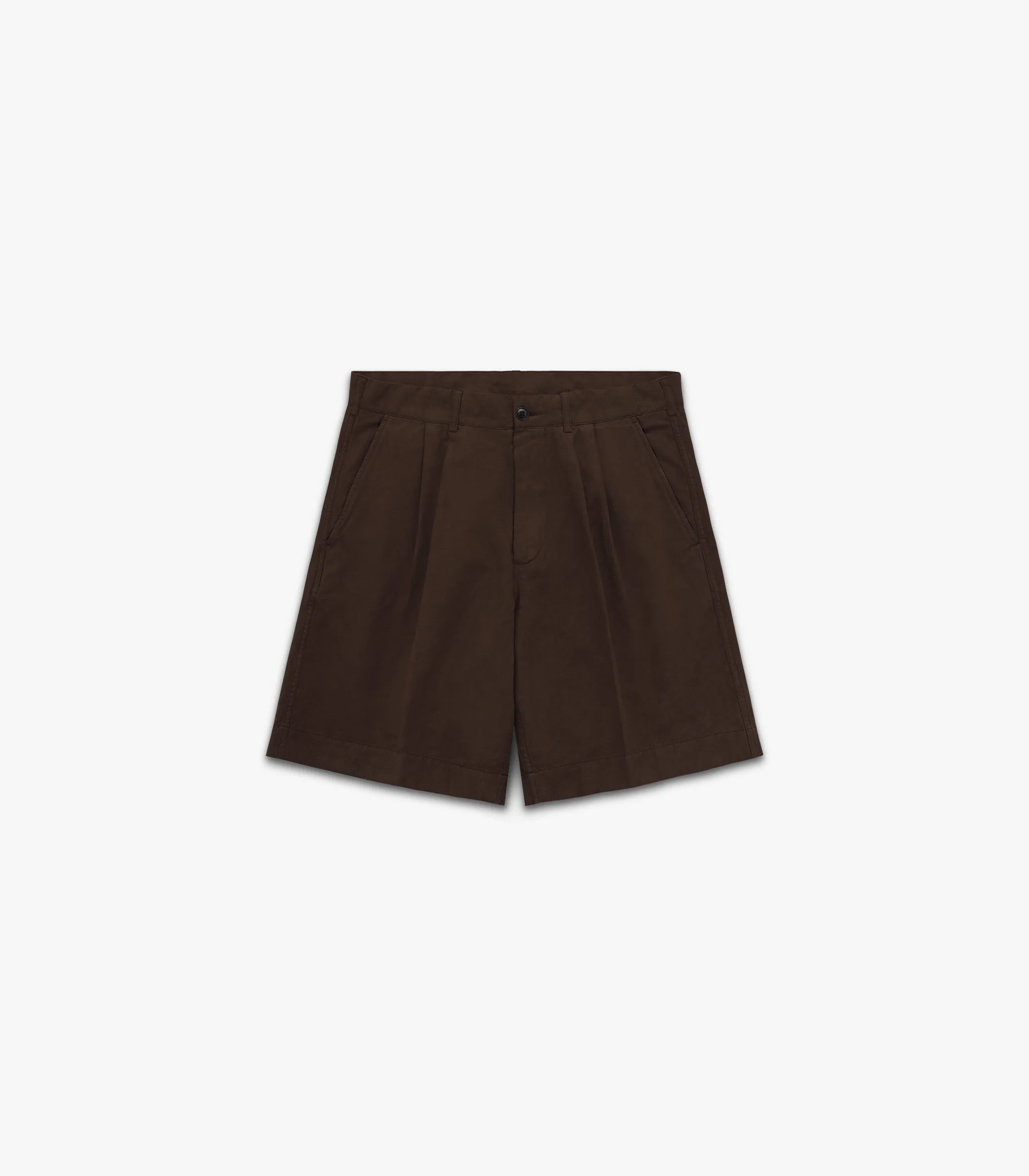 Canal Pleated Twill Cotton & Linen Short sold by Knickerbocker product image thumbnail 5