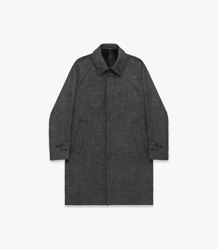 Hudson Shetland Wool & Linen Overcoat made by Knickerbocker
