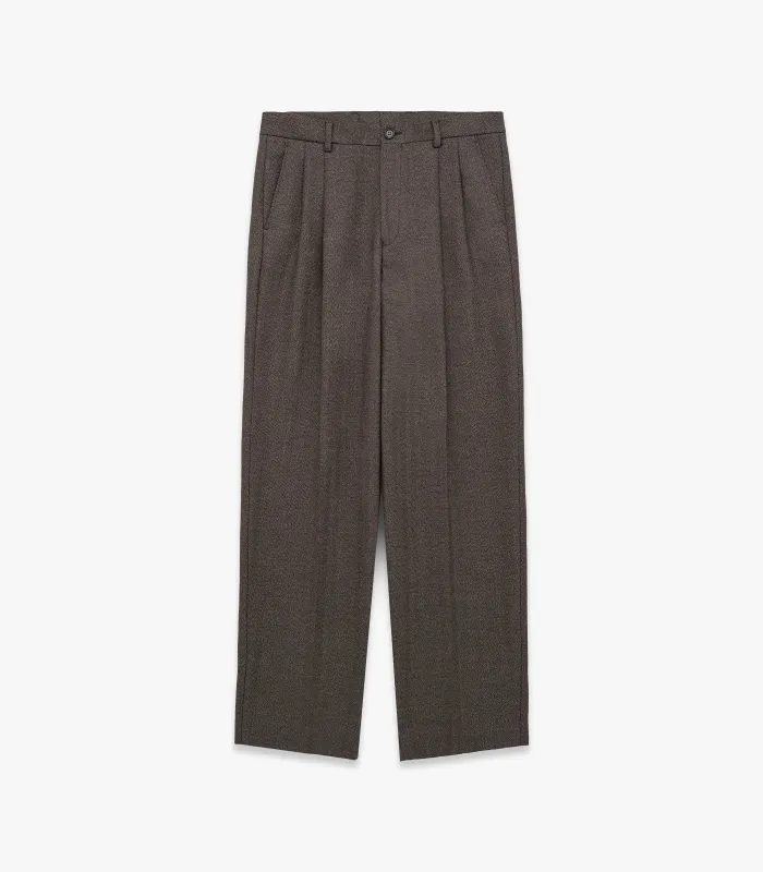 Miles Cotton & Wool Pleated Trouser made by Knickerbocker