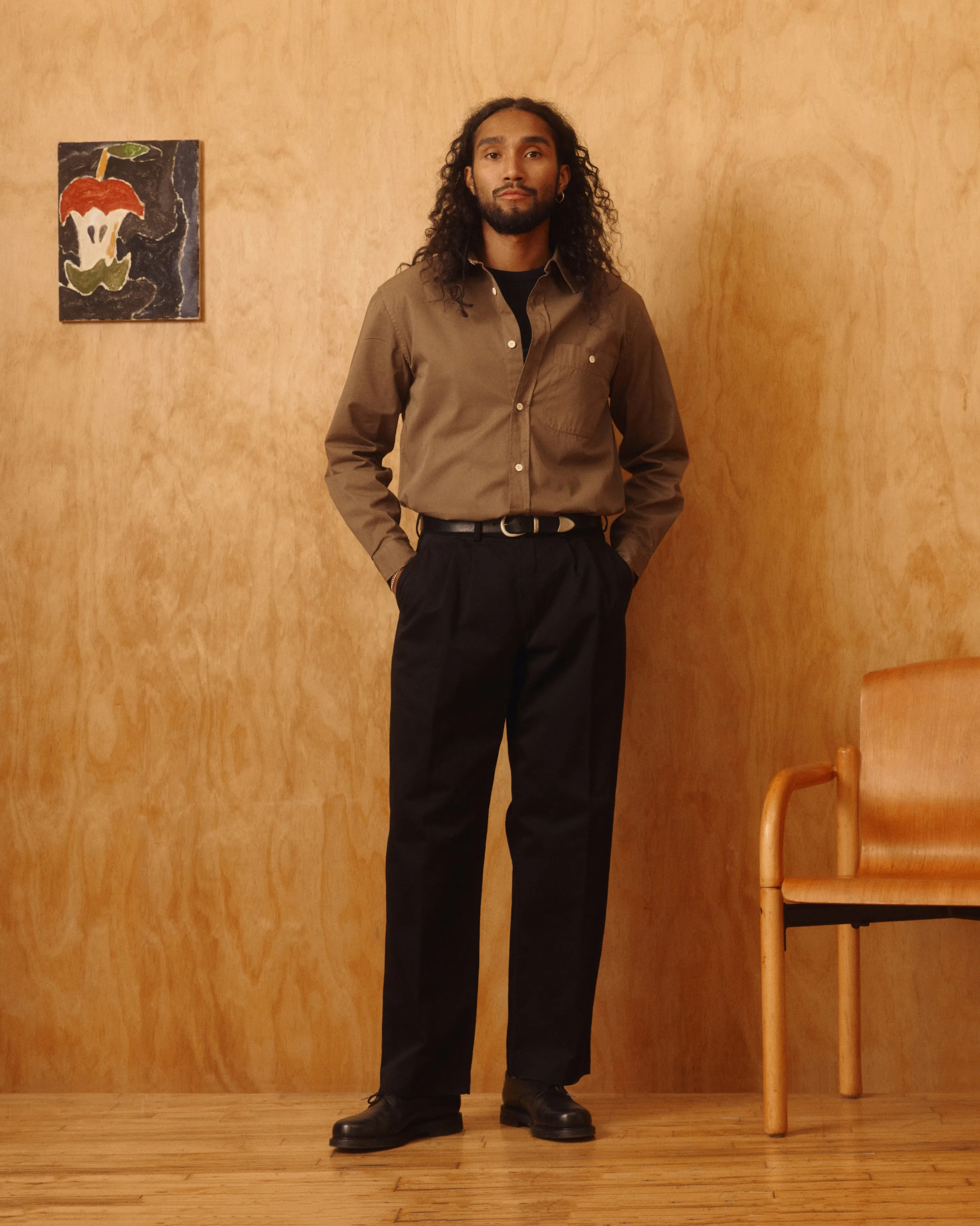 Canal Pleated TwillForm™ Pant sold by Knickerbocker product image thumbnail 4