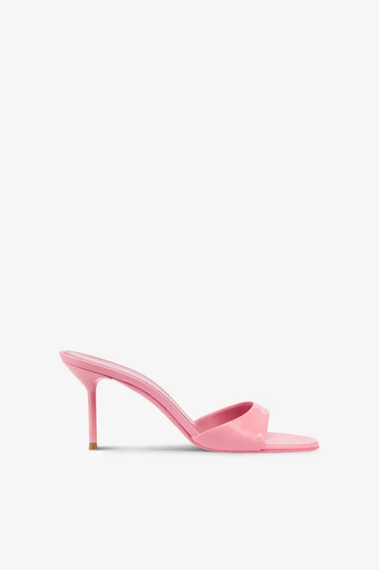 Mules in pink patent leather made by Paris Texas