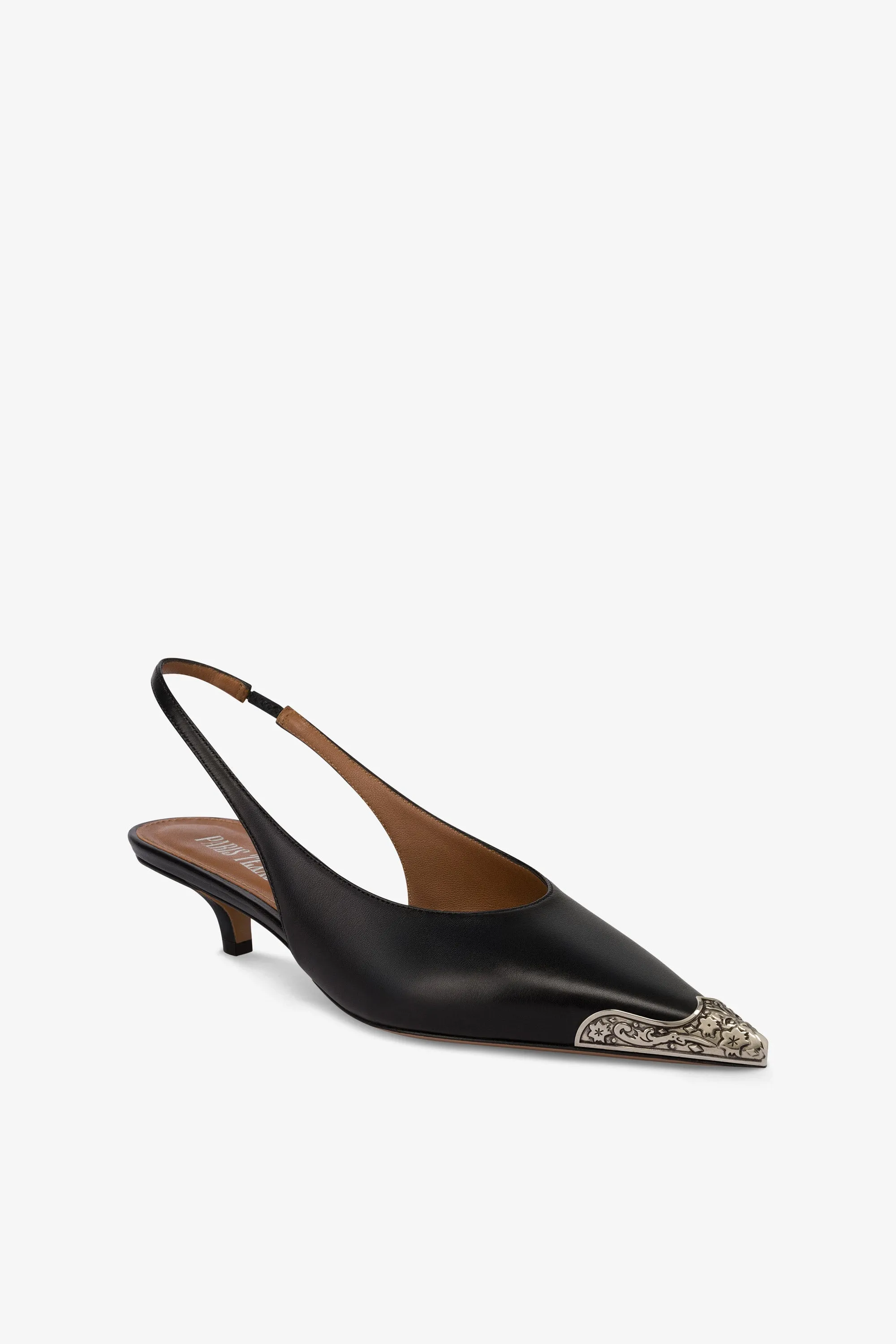 Slingbacks in black leather sold by Paris Texas product image thumbnail 5