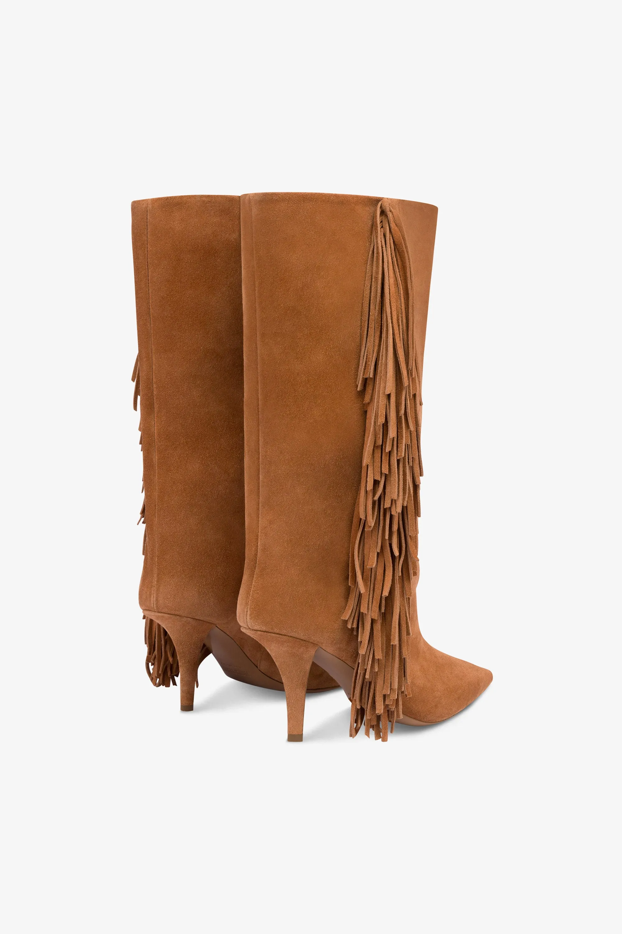 Boots in terracotta suede leather sold by Paris Texas product image thumbnail 3