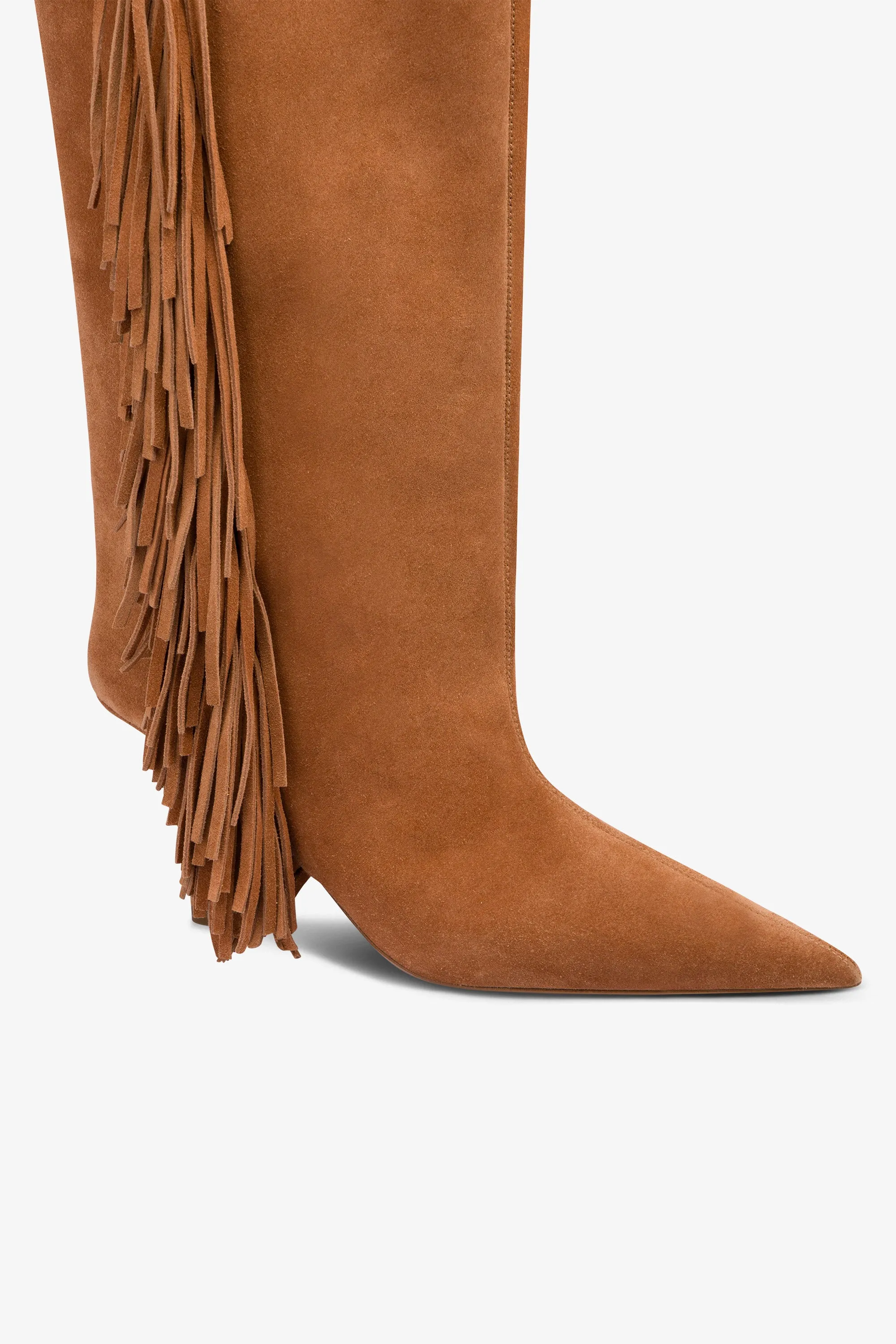 Boots in terracotta suede leather sold by Paris Texas product image thumbnail 5