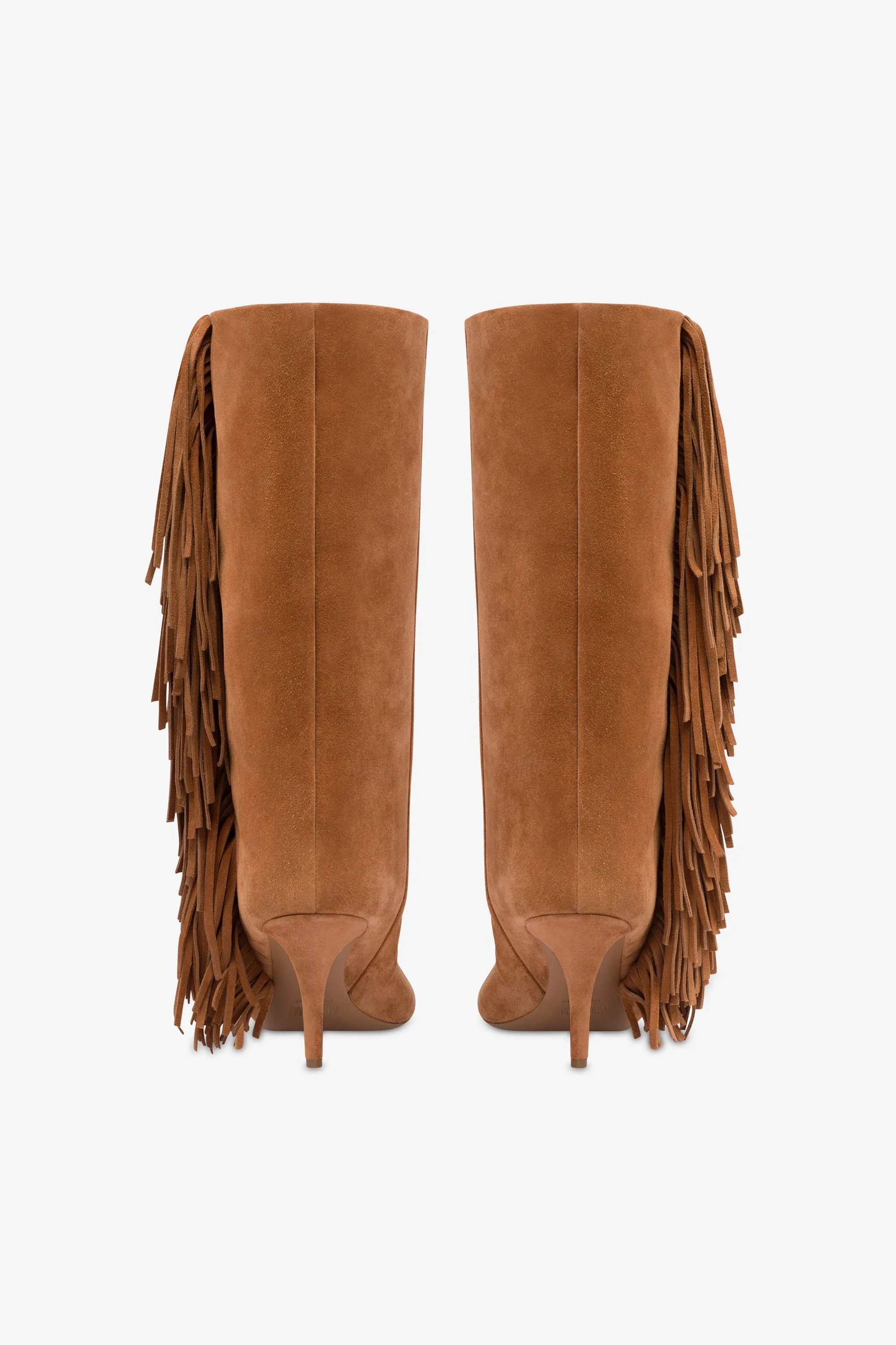 Boots in terracotta suede leather sold by Paris Texas product image thumbnail 4