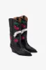 Boots in black leather sold by Paris Texas