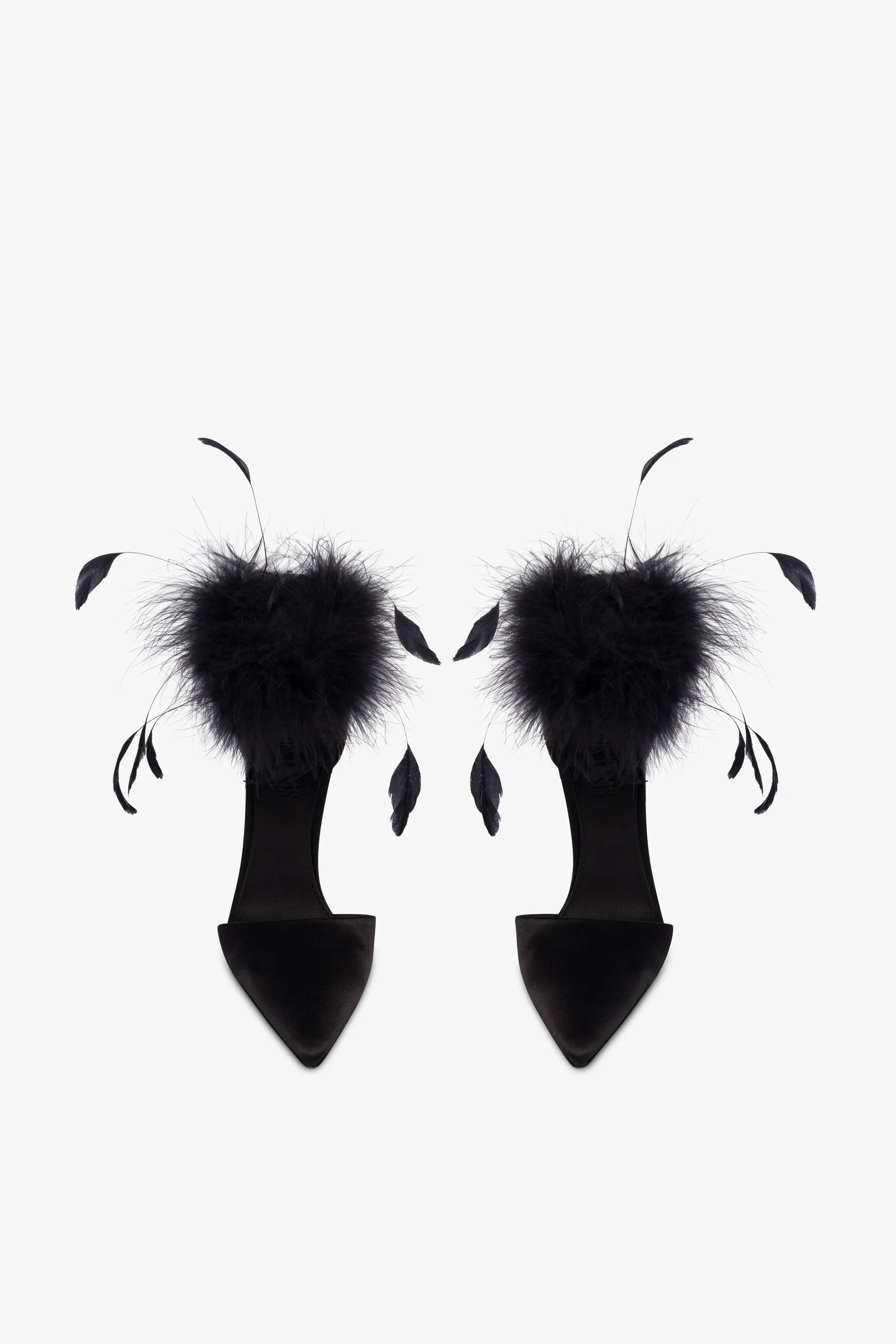 Pumps in black satin sold by Paris Texas product image thumbnail 3