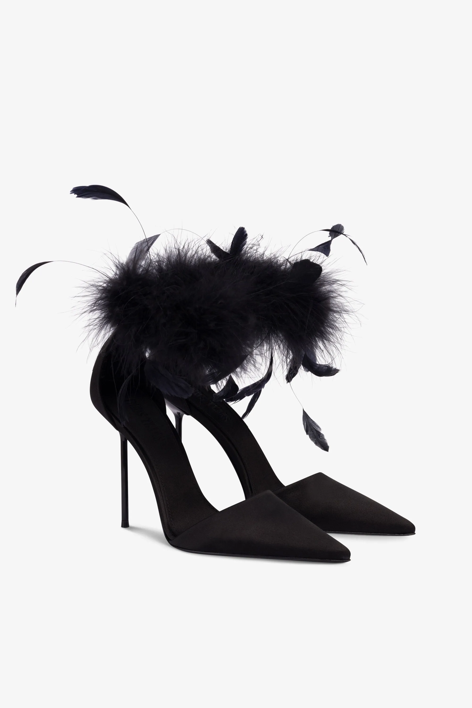 Pumps in black satin sold by Paris Texas product image thumbnail 2