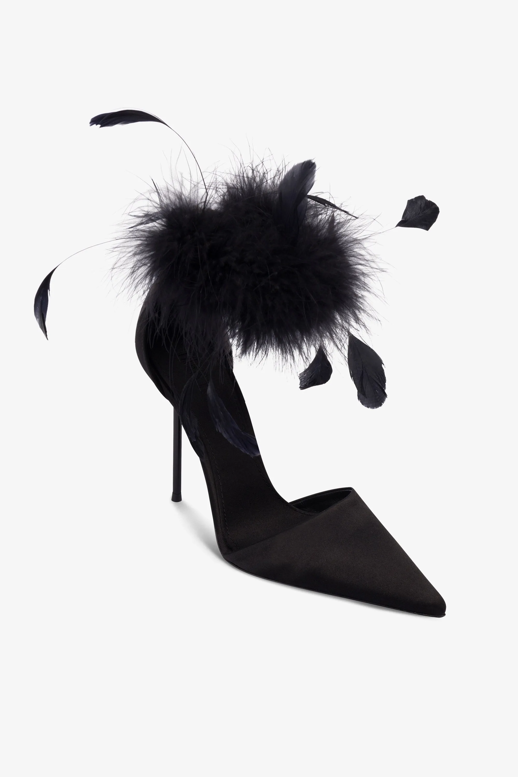 Pumps in black satin sold by Paris Texas product image thumbnail 5