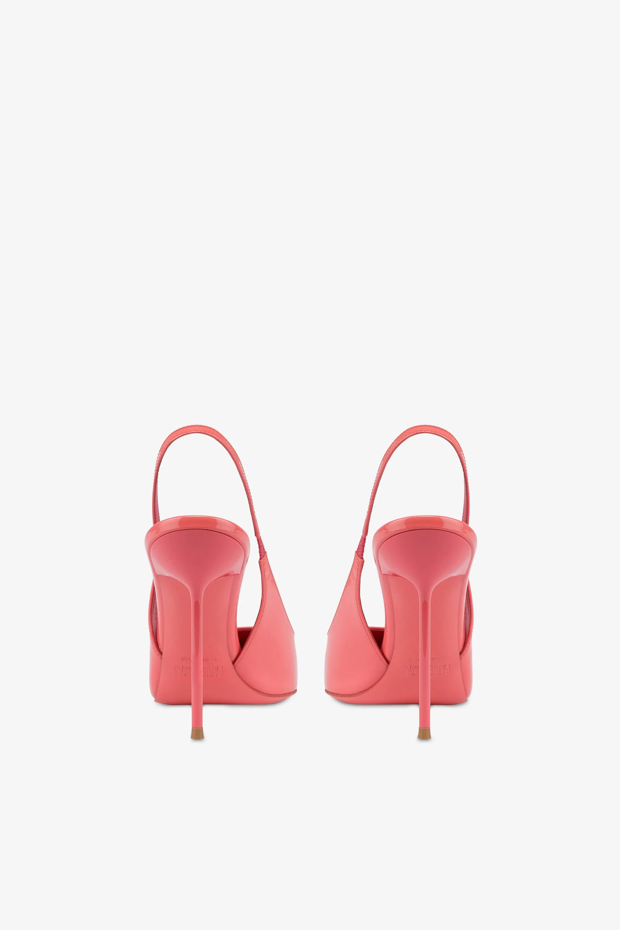 Slingbacks in coral patent leather sold by Paris Texas product image thumbnail 4