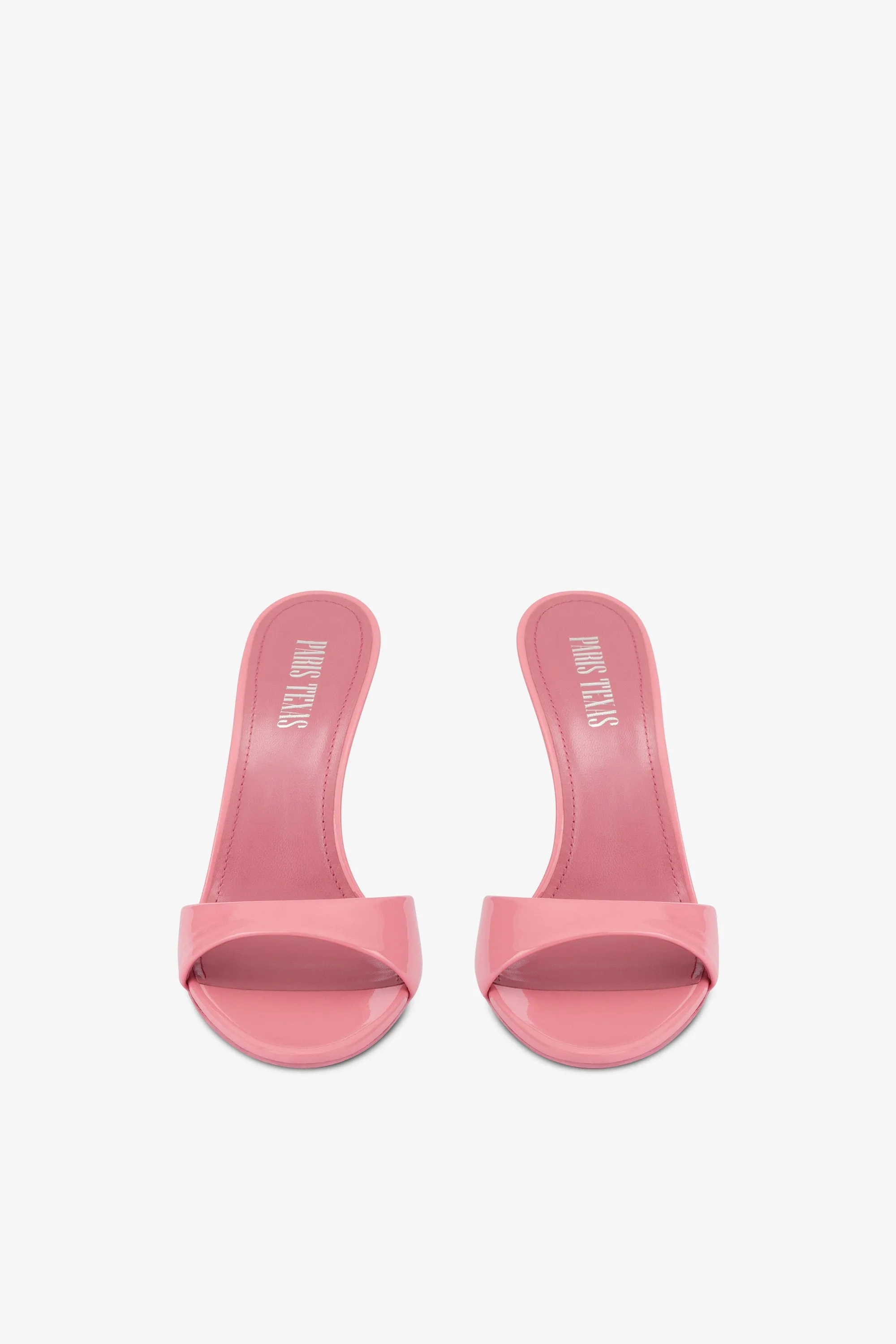 Mules in pink patent leather sold by Paris Texas product image thumbnail 3