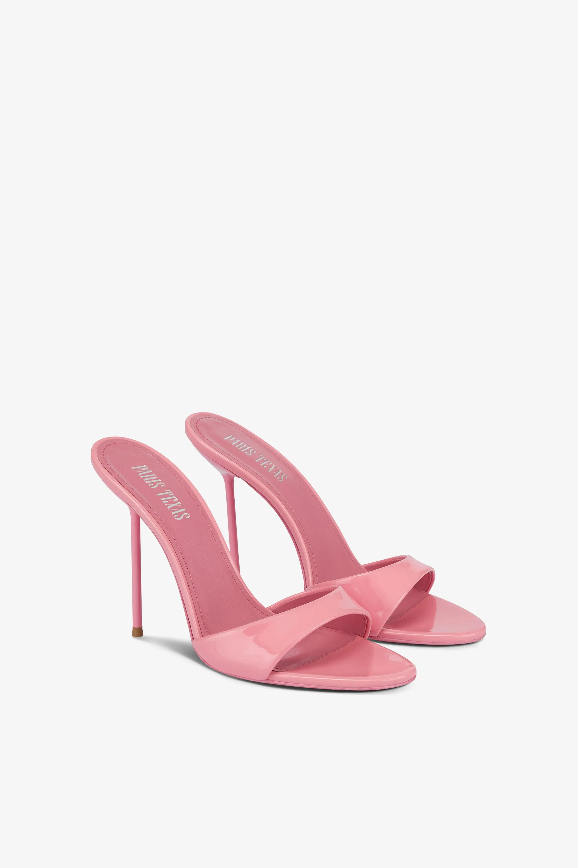 Mules in pink patent leather sold by Paris Texas product image thumbnail 2