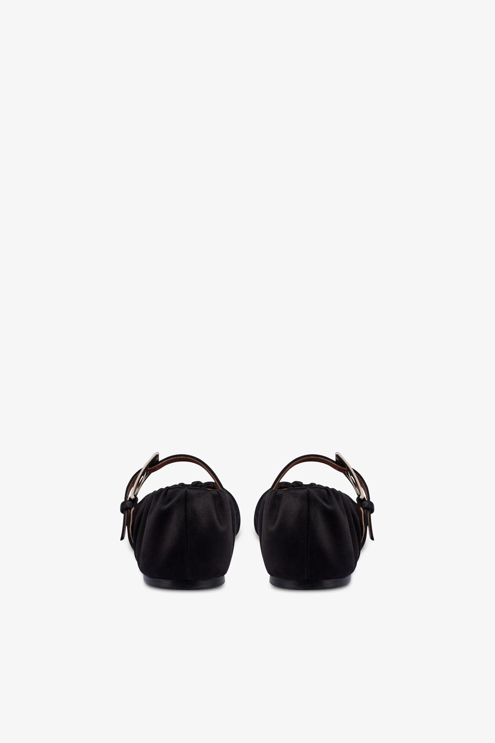 Ballet flats in black satin sold by Paris Texas product image thumbnail 4