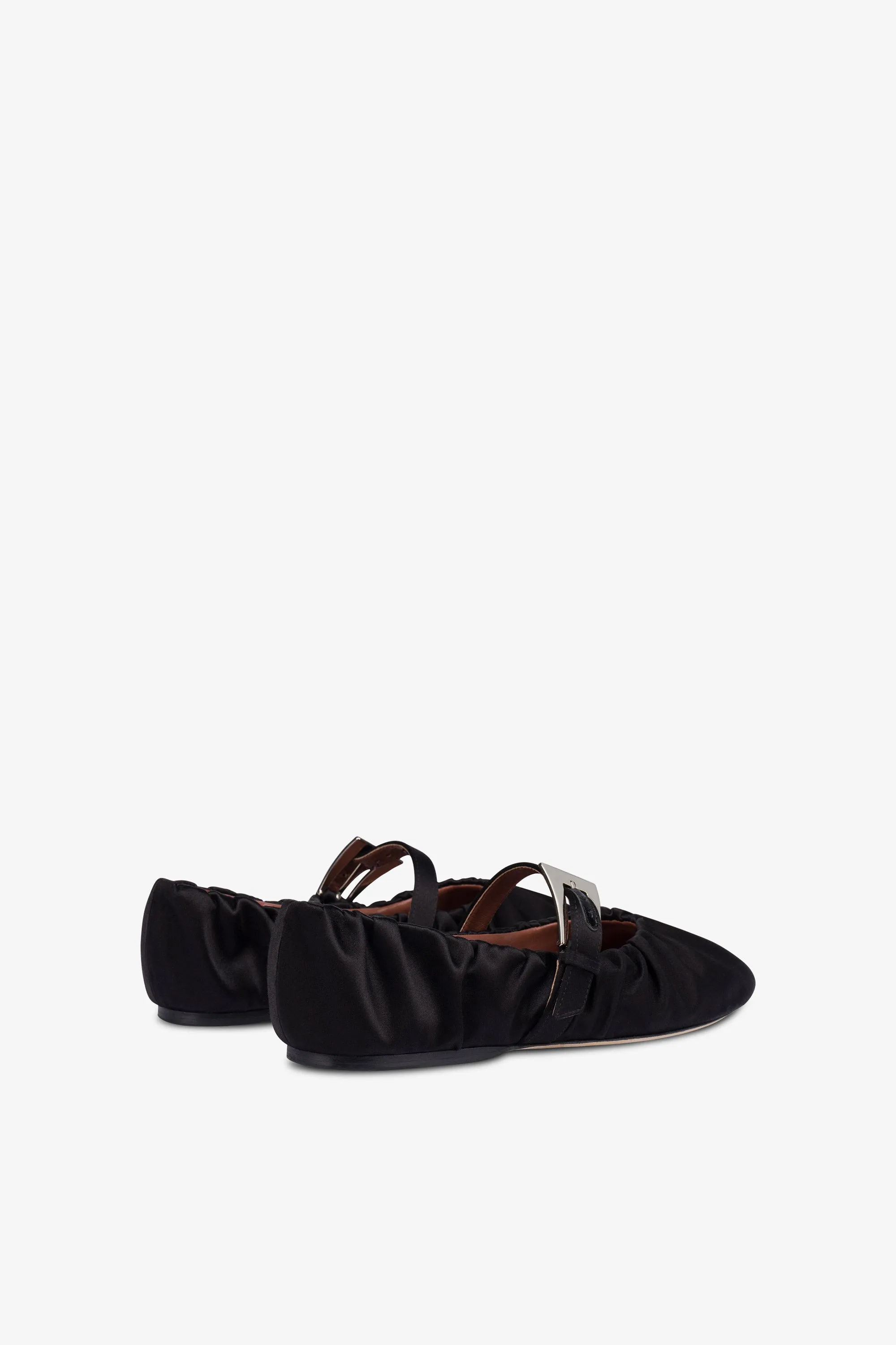 Ballet flats in black satin sold by Paris Texas product image thumbnail 3