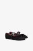 Ballet flats in black satin sold by Paris Texas