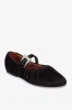 Ballet flats in black satin sold by Paris Texas