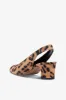 Slingbacks in natural leopard-print suede leather sold by Paris Texas
