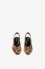 Slingbacks in natural leopard-print suede leather sold by Paris Texas