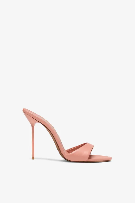 Texas rose leather mule sold by Paris Texas
