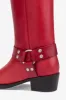 Square-toe boots in smooth fiesta leather sold by Paris Texas