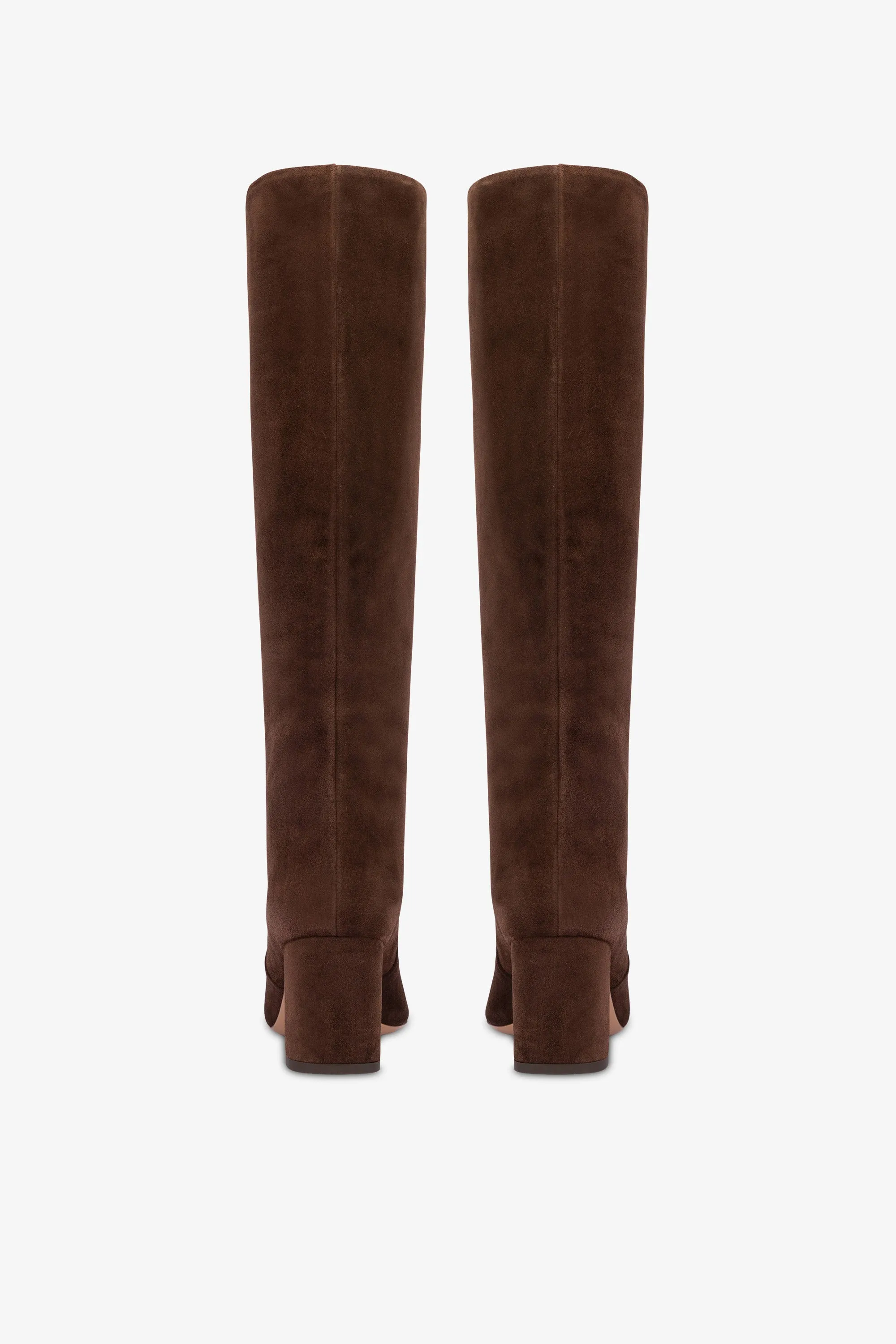 Knee-high boots in soft pepper suede leather sold by Paris Texas product image thumbnail 4