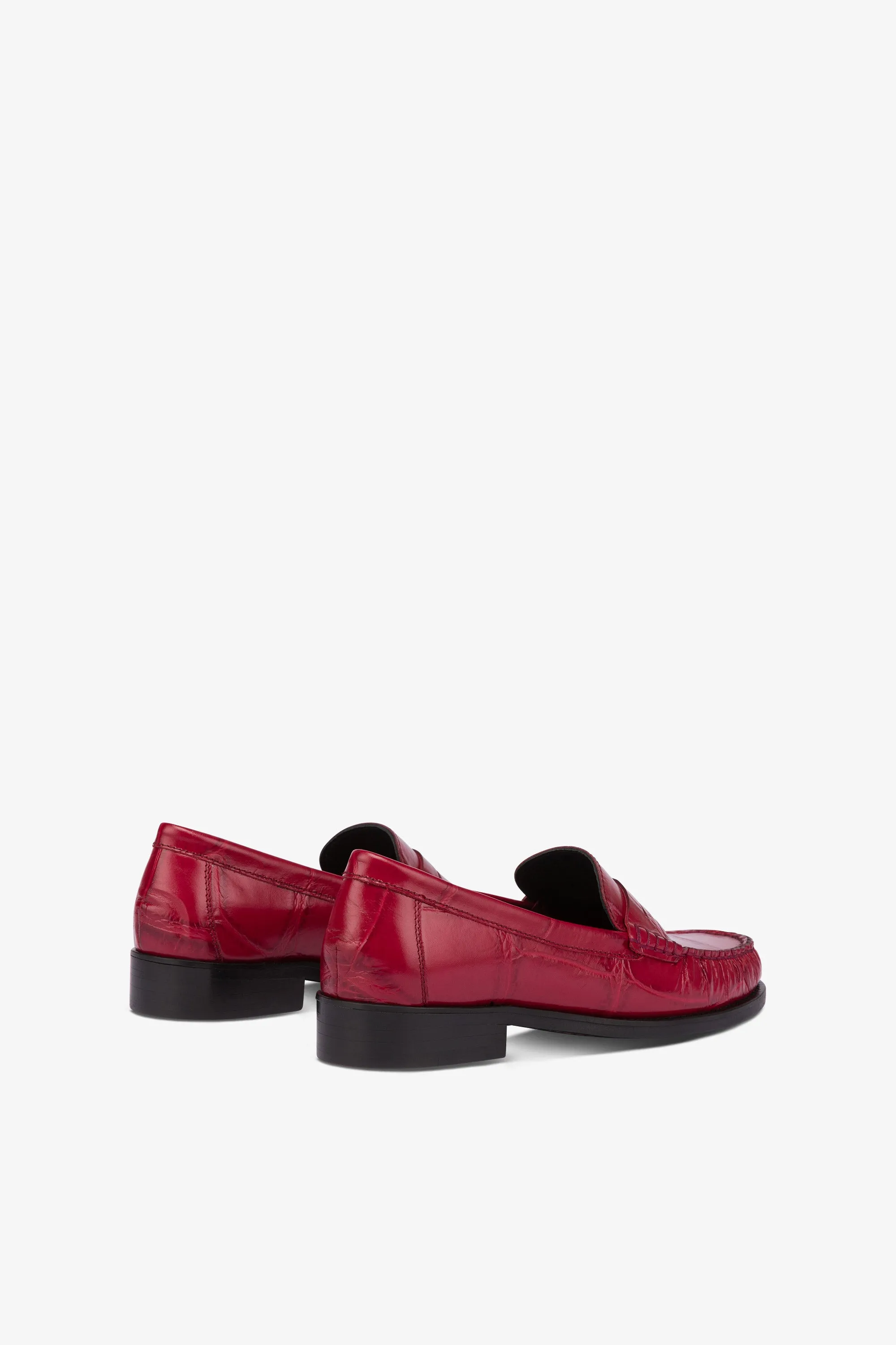 Loafer shoes in yari maxi croco-embossed leather sold by Paris Texas product image thumbnail 3