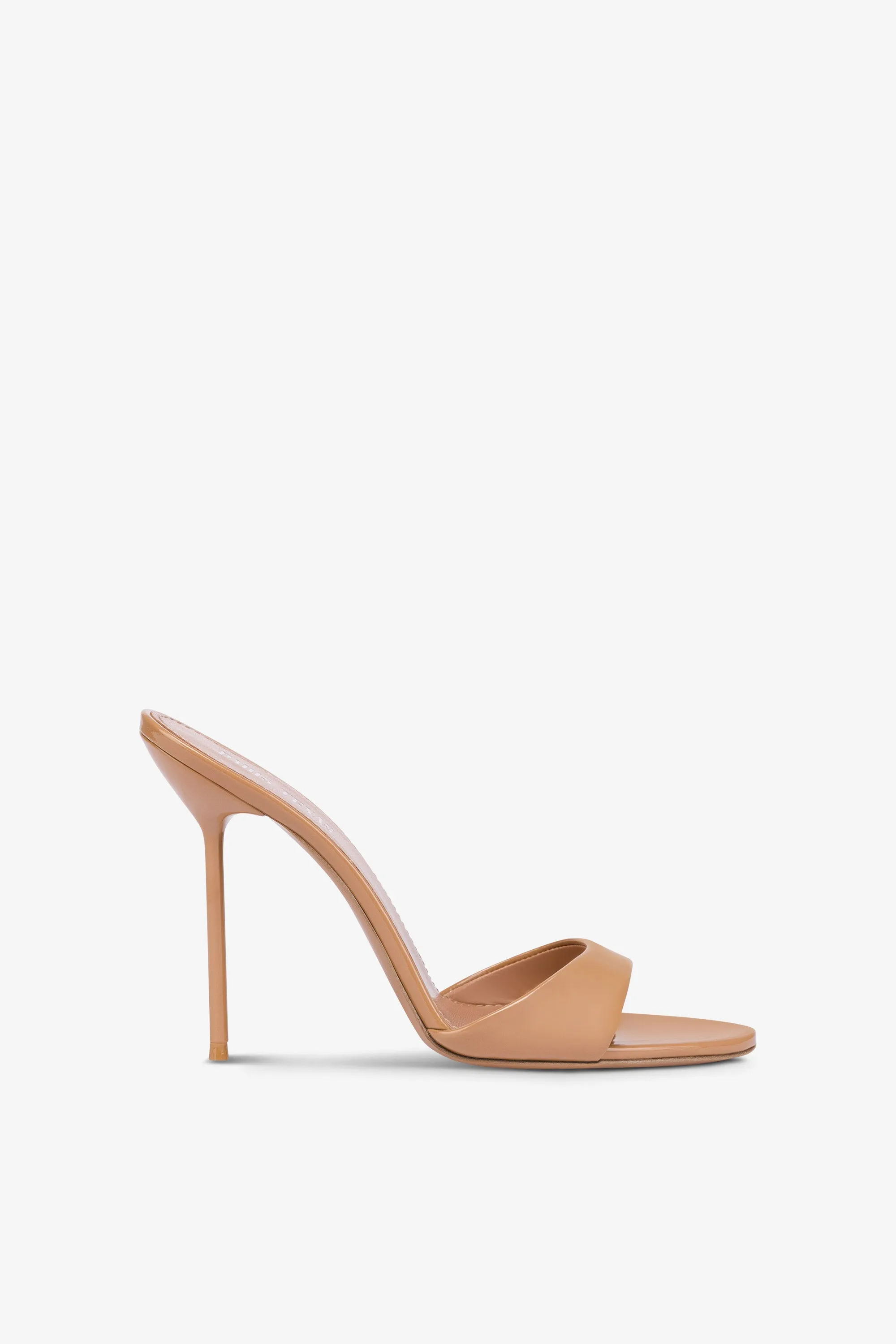 Patent leather mule sold by Paris Texas