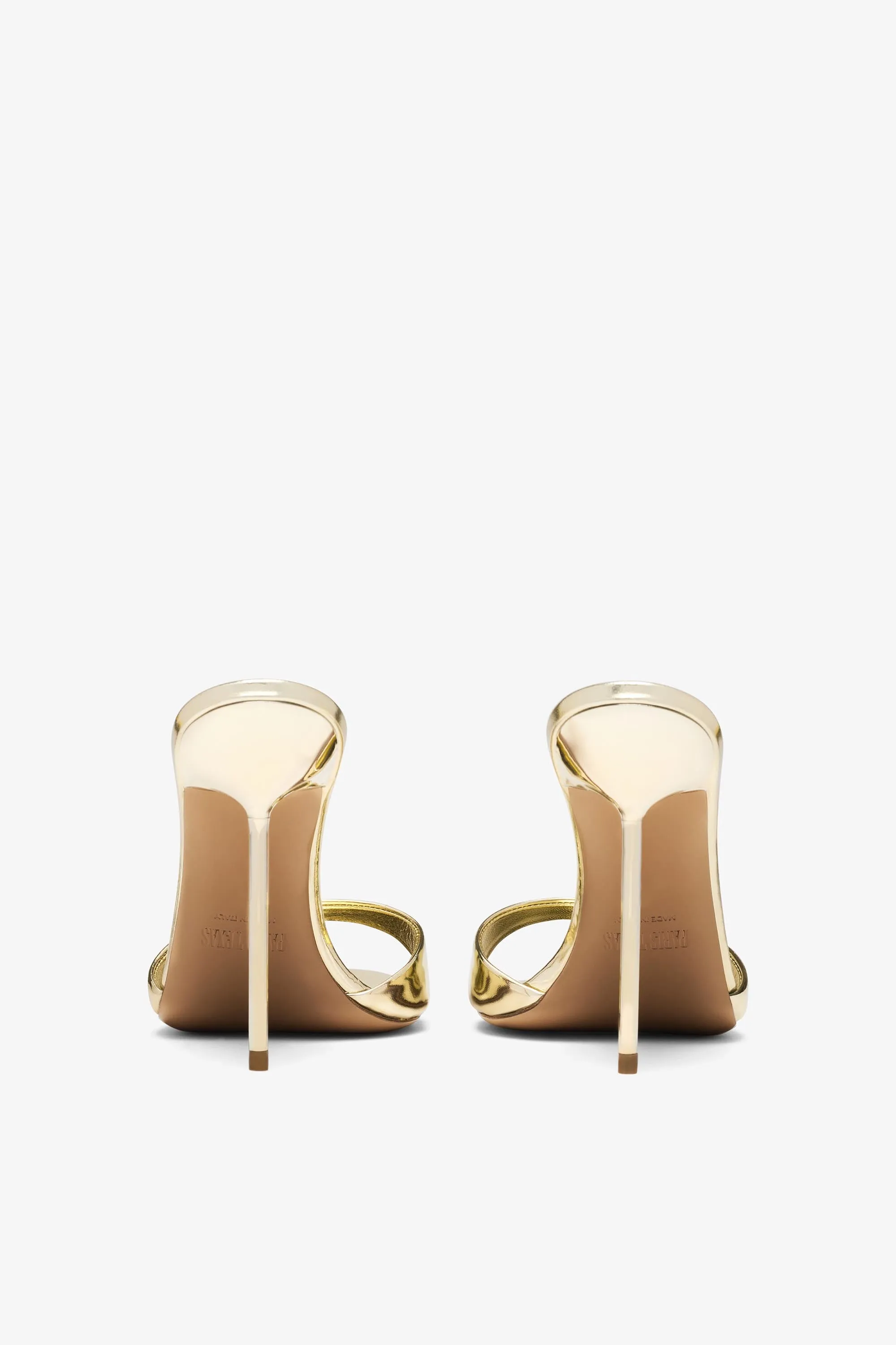 Mirrored leather mule sold by Paris Texas product image thumbnail 4
