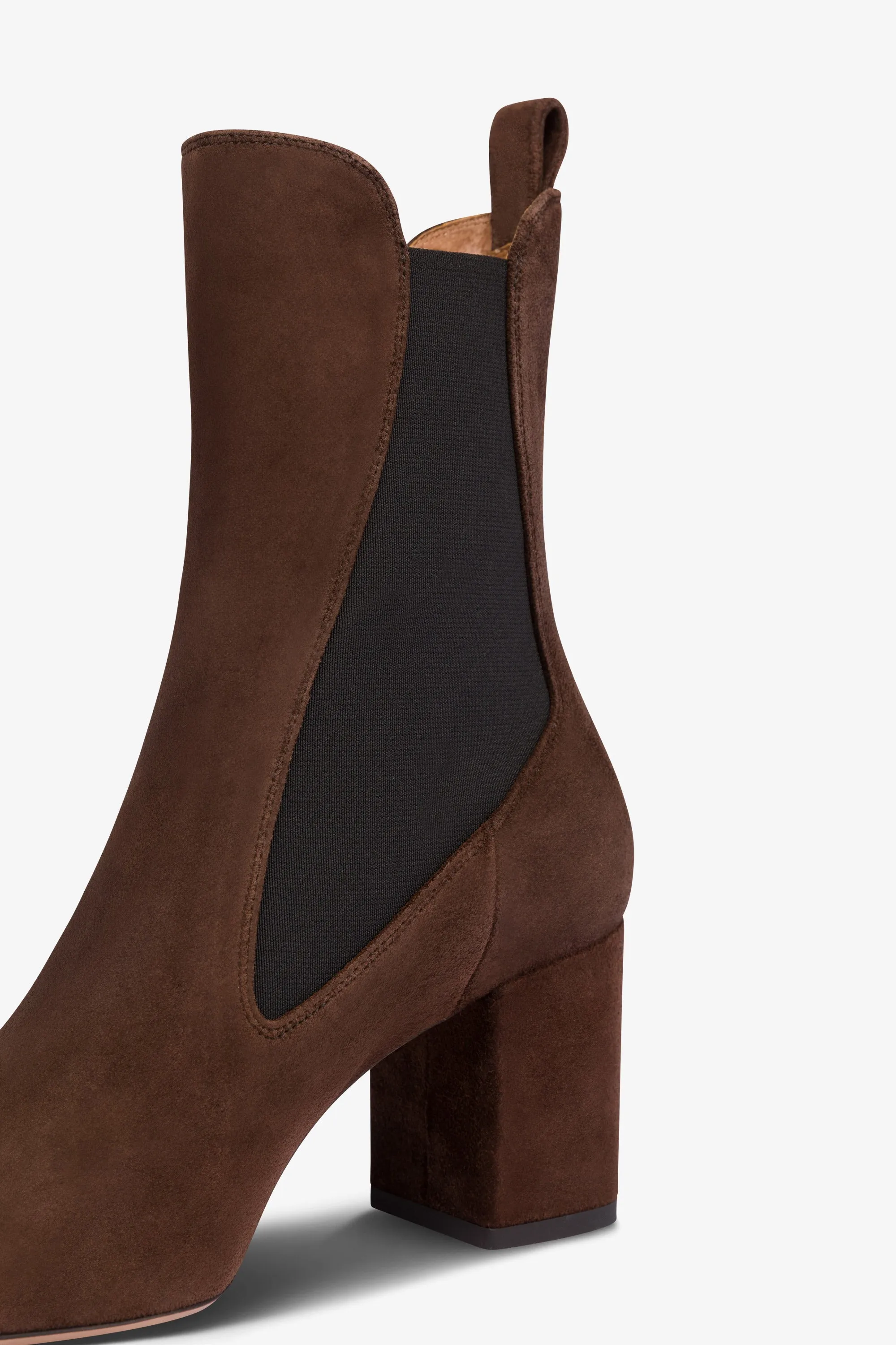Pointed ankle boots in soft pepper suede leather sold by Paris Texas product image thumbnail 5