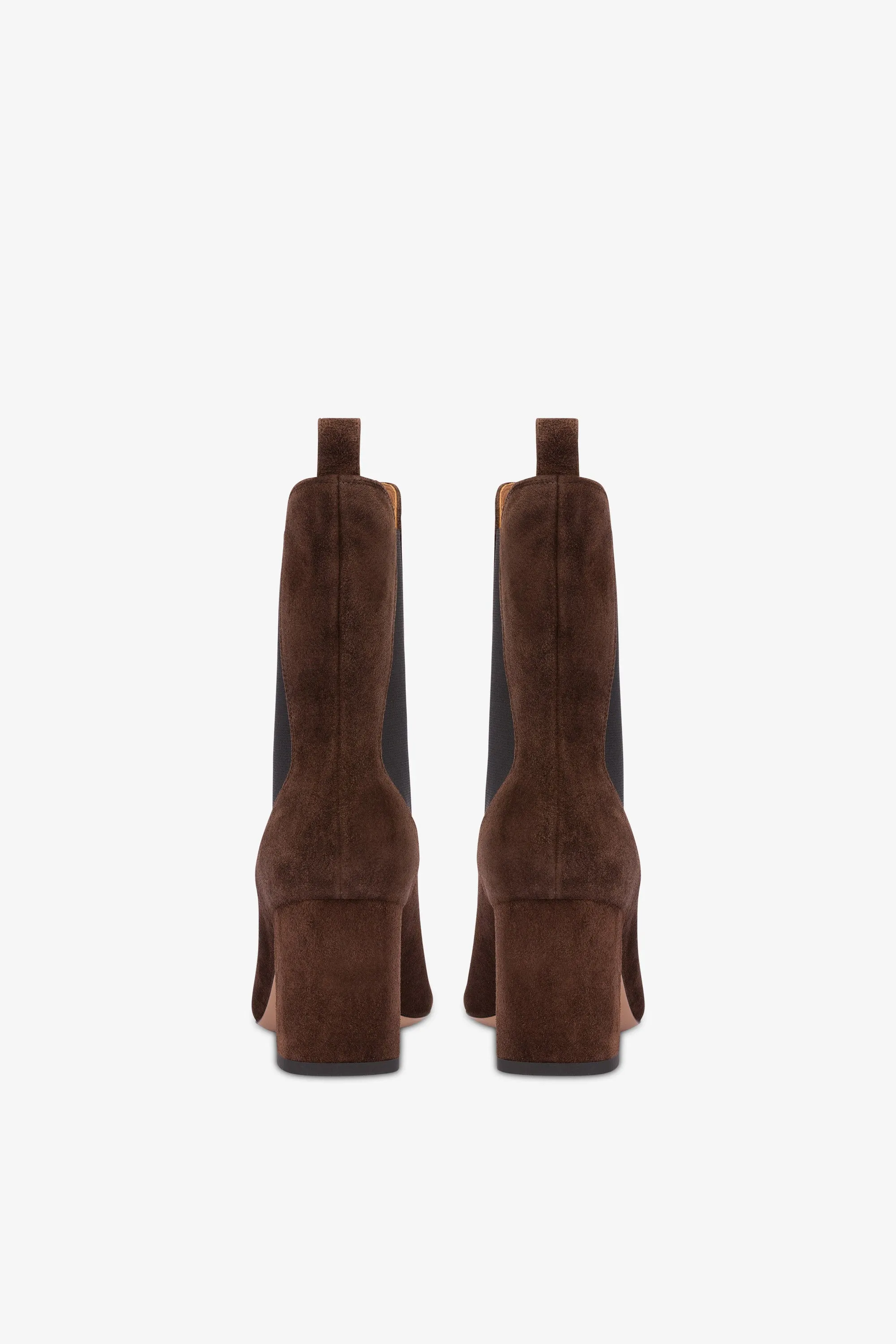 Pointed ankle boots in soft pepper suede leather sold by Paris Texas product image thumbnail 4