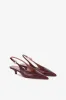 Slingback sandals in hevea maxi soft croco-embossed leather sold by Paris Texas