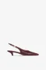 Slingback sandals in hevea maxi soft croco-embossed leather sold by Paris Texas