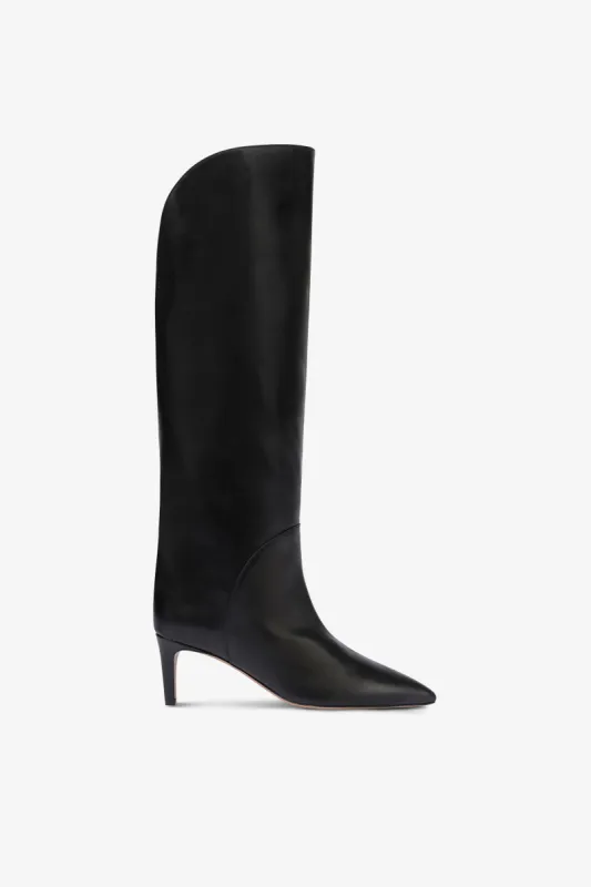 Boots in black leather sold by Paris Texas