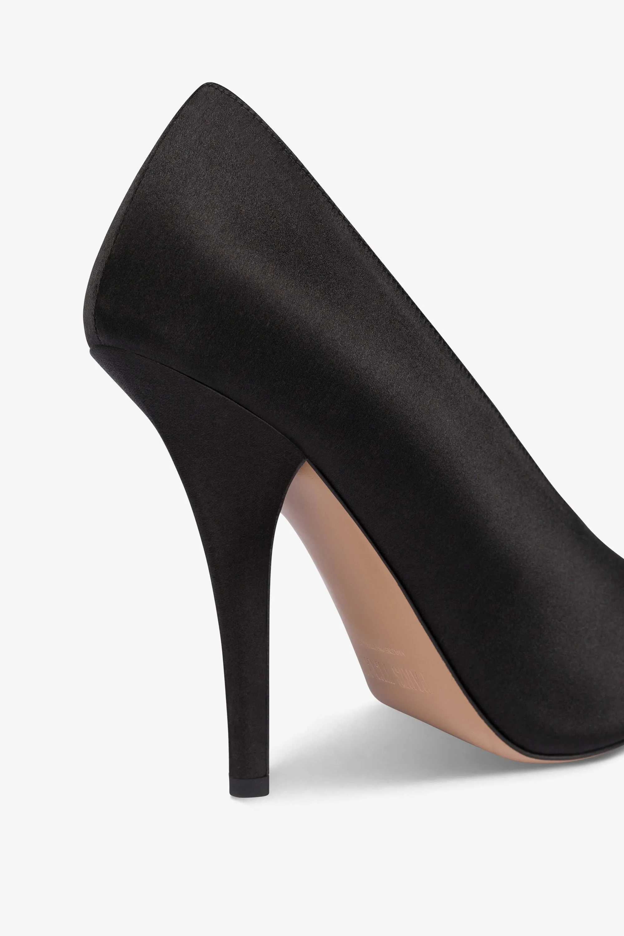 Pumps in black satin sold by Paris Texas product image thumbnail 5
