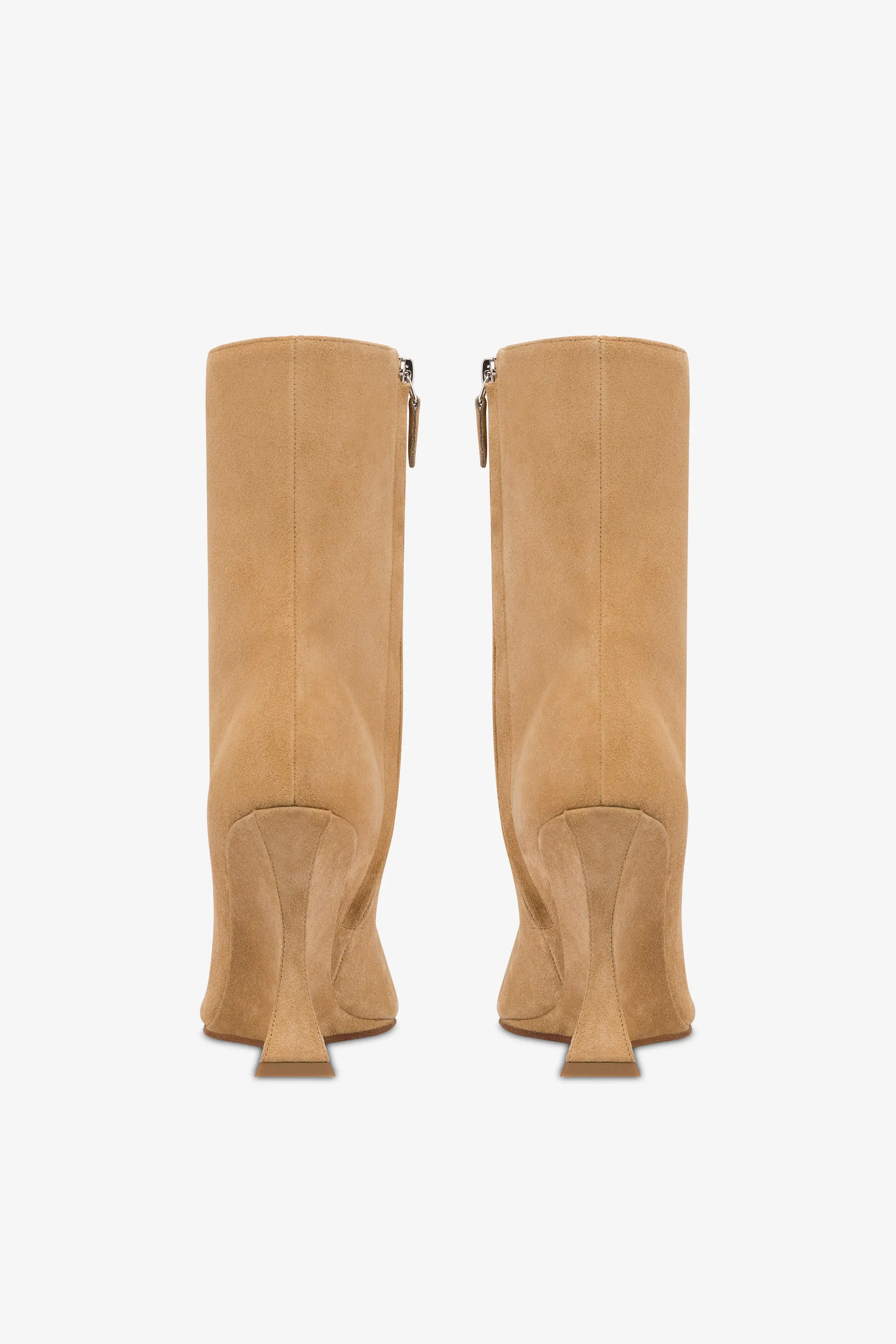 Boots in caramel suede leather sold by Paris Texas product image thumbnail 4