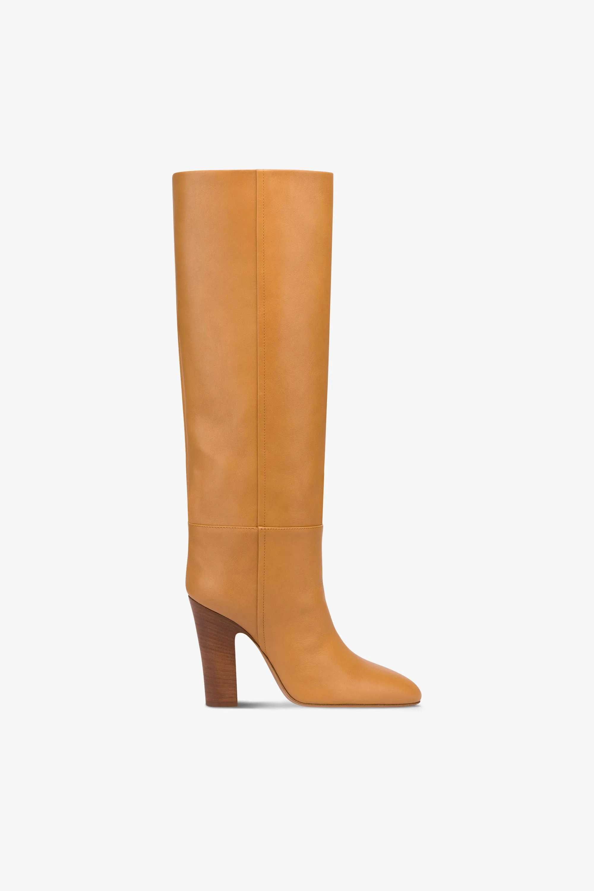 Boots in natural-colored leather sold by Paris Texas