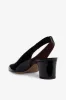 Slingbacks in black patent leather sold by Paris Texas