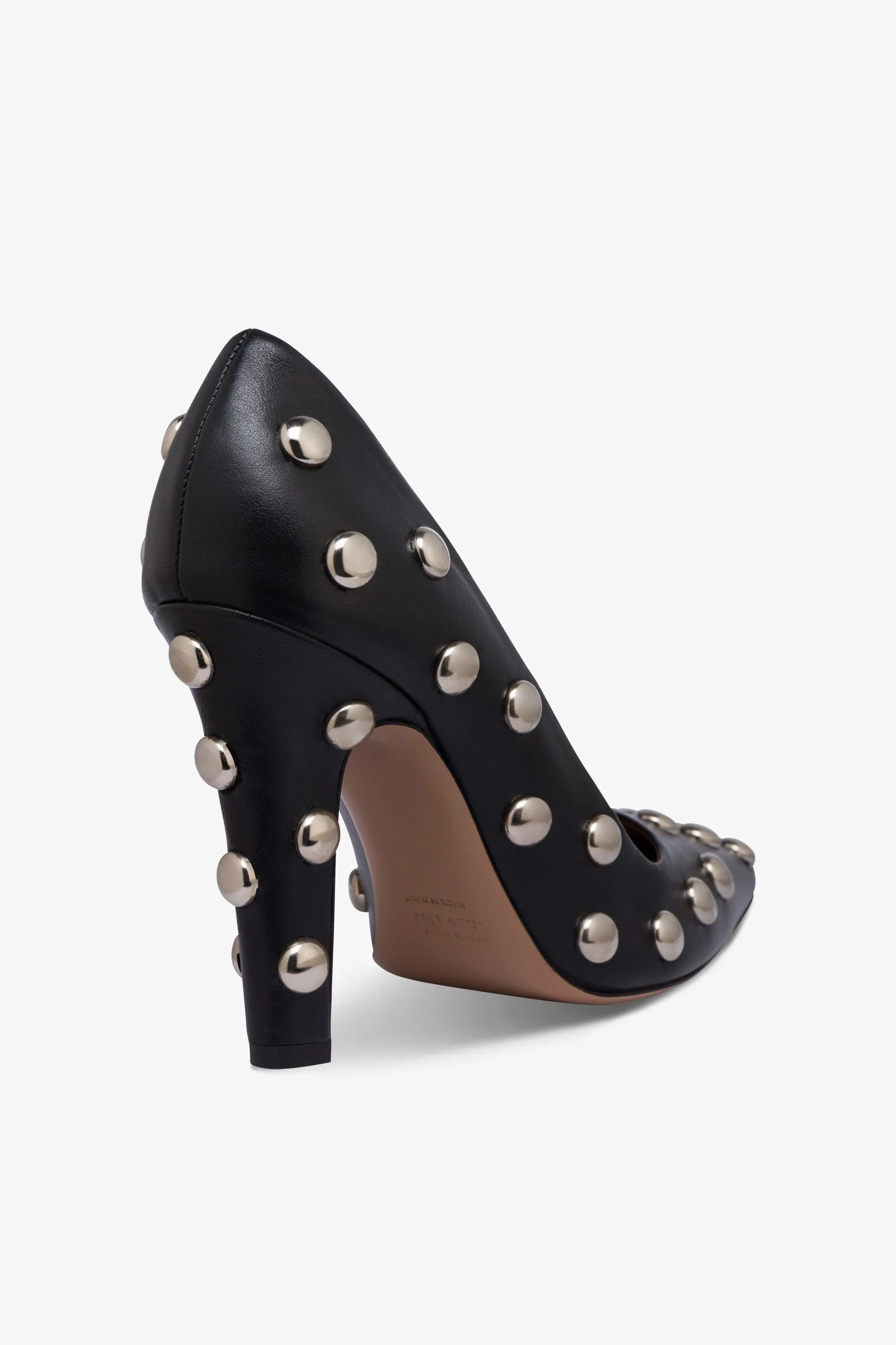 Pumps in nickel-studded black leather sold by Paris Texas product image thumbnail 5