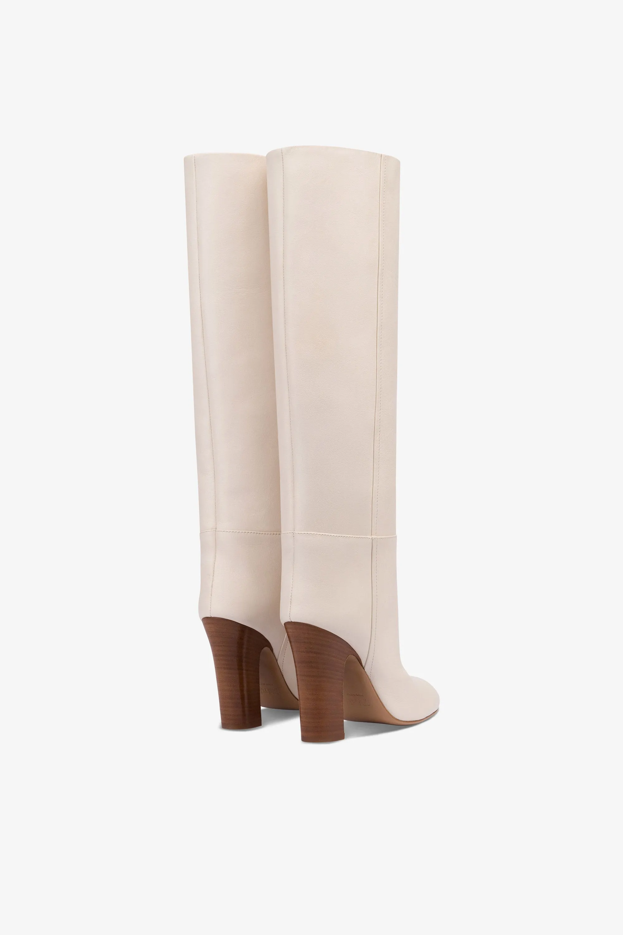 Boots in milk white leather sold by Paris Texas product image thumbnail 3