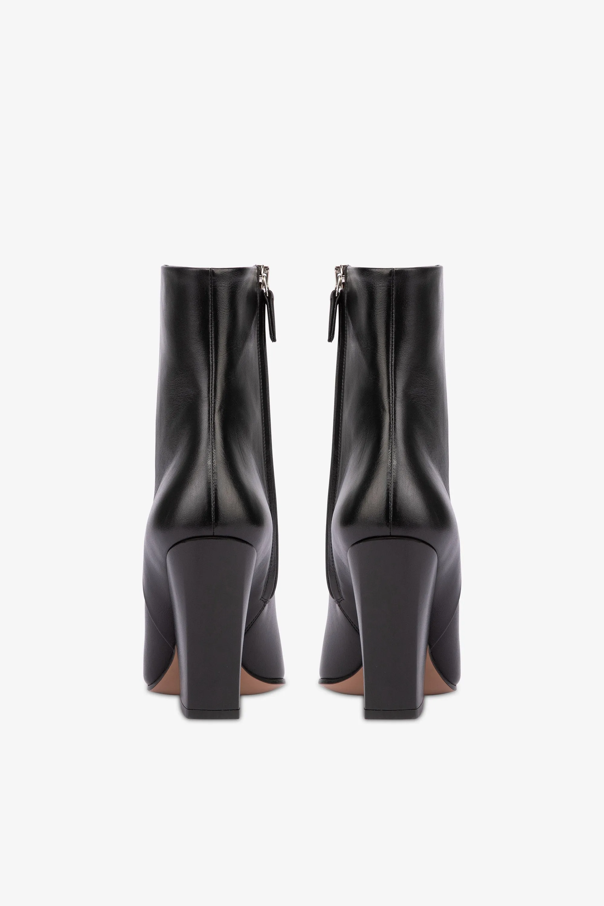 Pointed ankle boots in smooth black leather sold by Paris Texas product image thumbnail 4