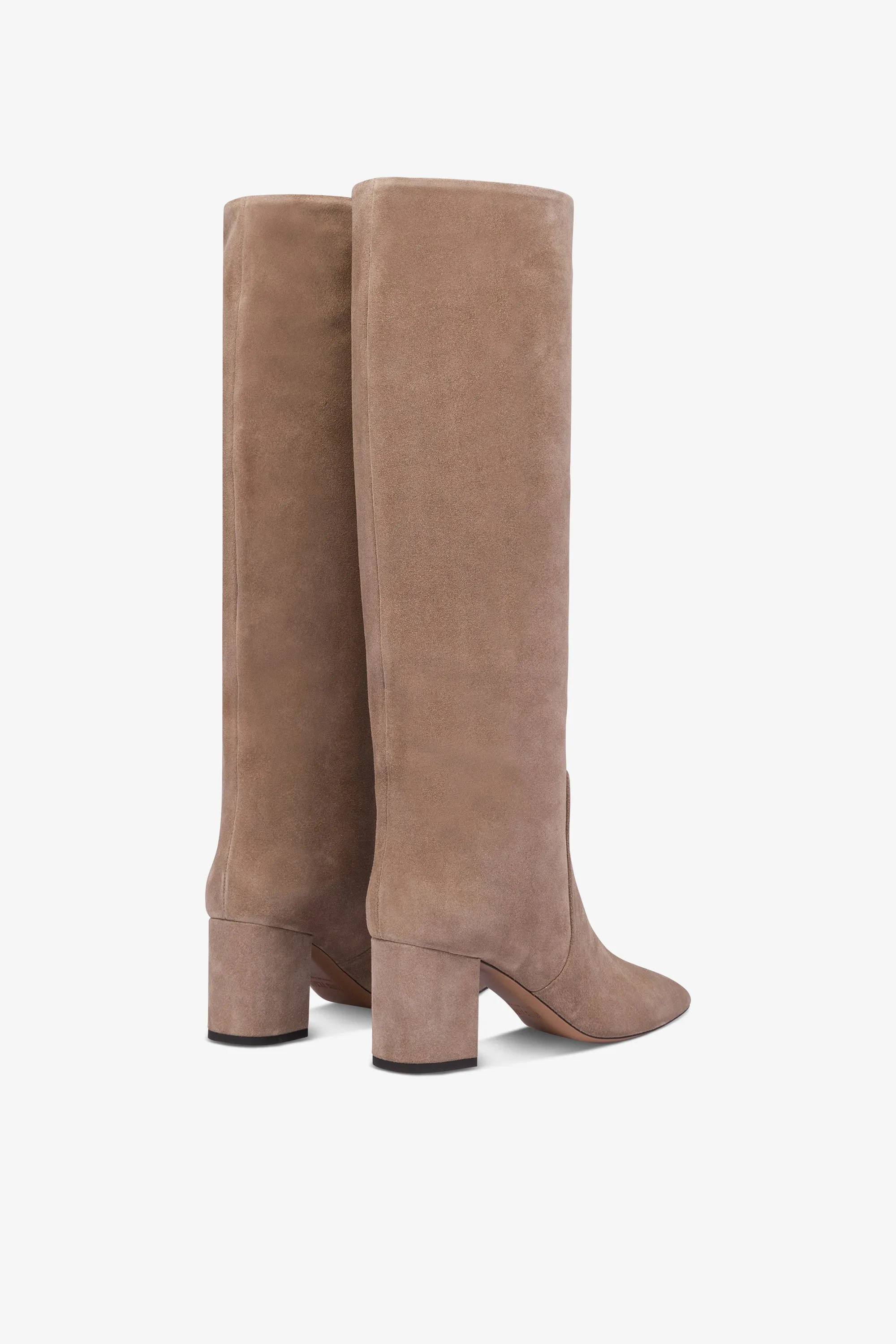 Knee-high boots in soft koala suede leather sold by Paris Texas product image thumbnail 3